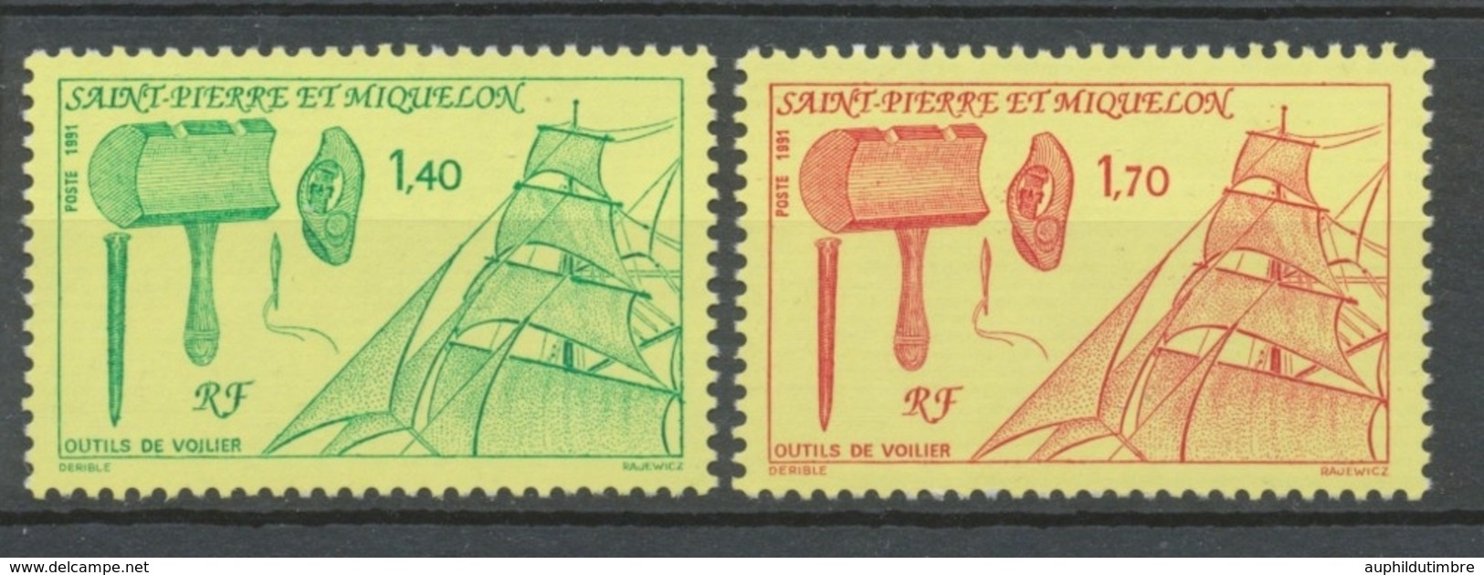 SPM  N°535A Série Outils De Voiliers Outils, Voilure 2 Val. ZC535A - Unused Stamps