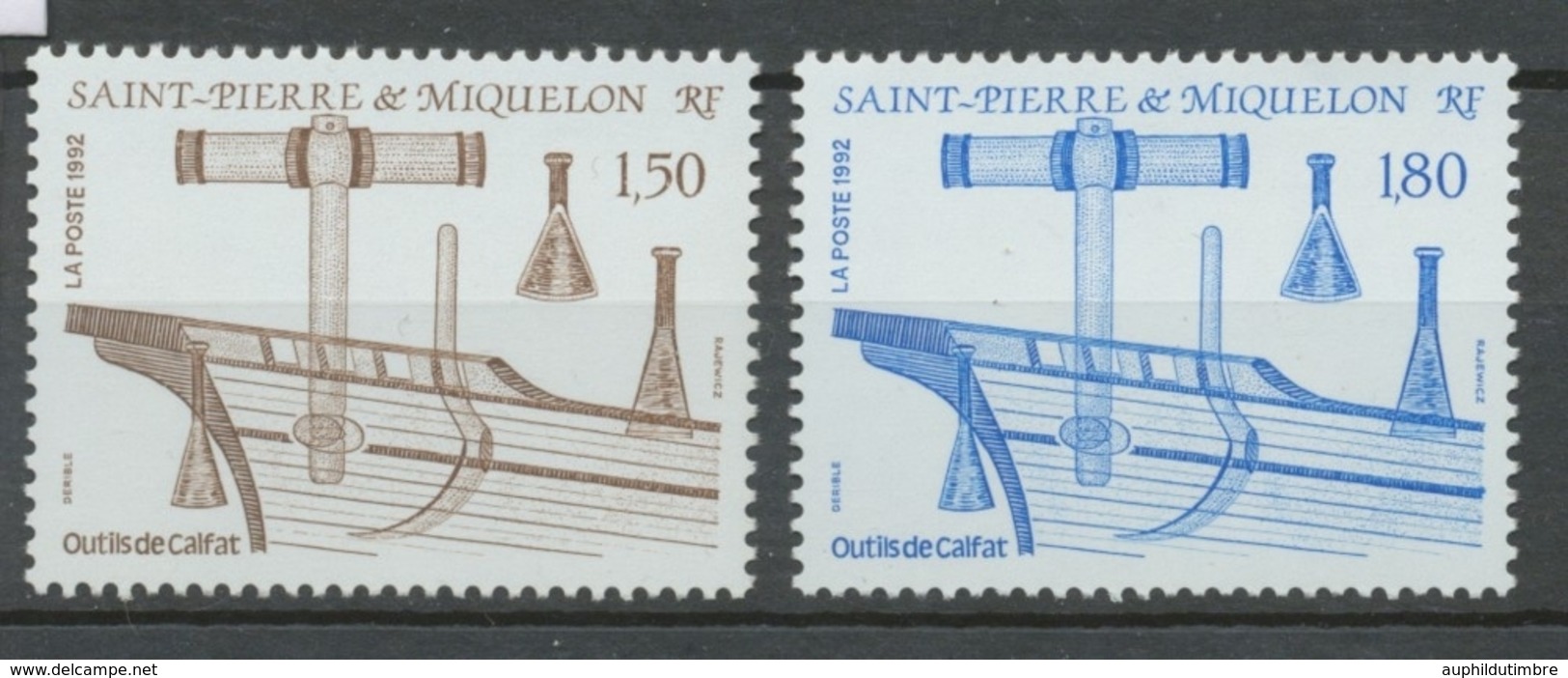 SPM  N°561A Série Outils De Calfat Outils, Coque De Bateau 2 Val. ZC561A - Unused Stamps