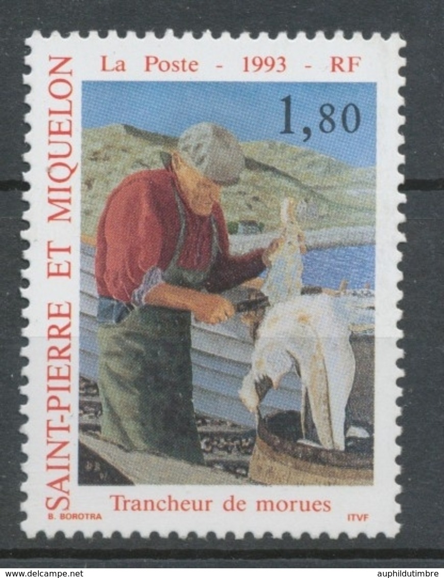 SPM  N°577 Le Trancheur De Morue. 1f.80 Multicolore ZC577 - Unused Stamps