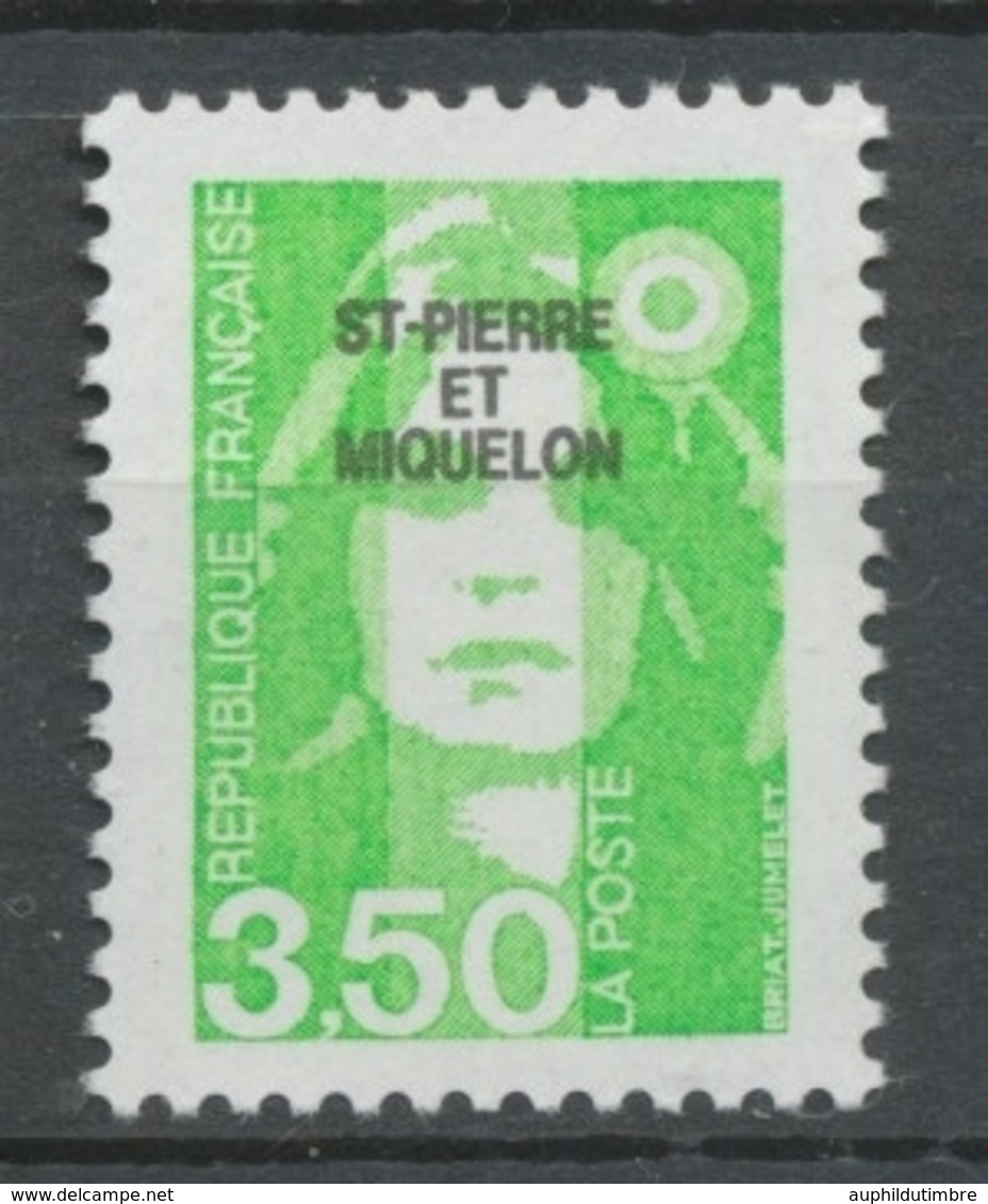 SPM  N°588 Marianne Du Bicentenaire 3f50 Vert-jaune (2821) ZC588 - Unused Stamps