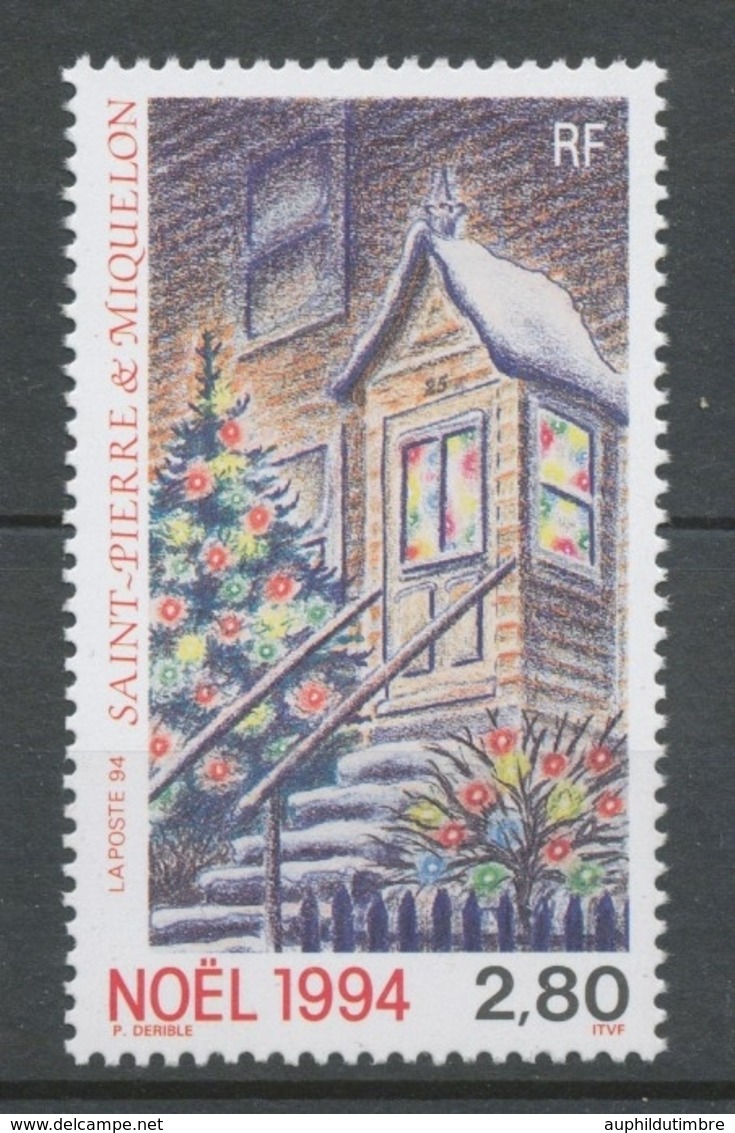 SPM  N°608 Noël 2f80 Entrée De Maison, Avec Décor De Fête ZC608 - Unused Stamps