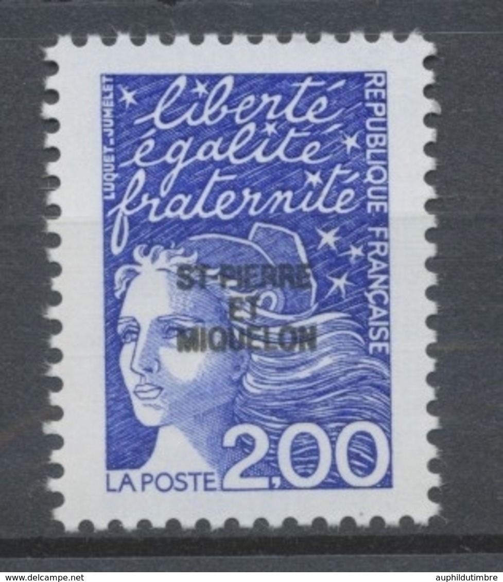 SPM  N°664 T.-P De France. 2f. Bleu (3090) ZC664 - Ongebruikt