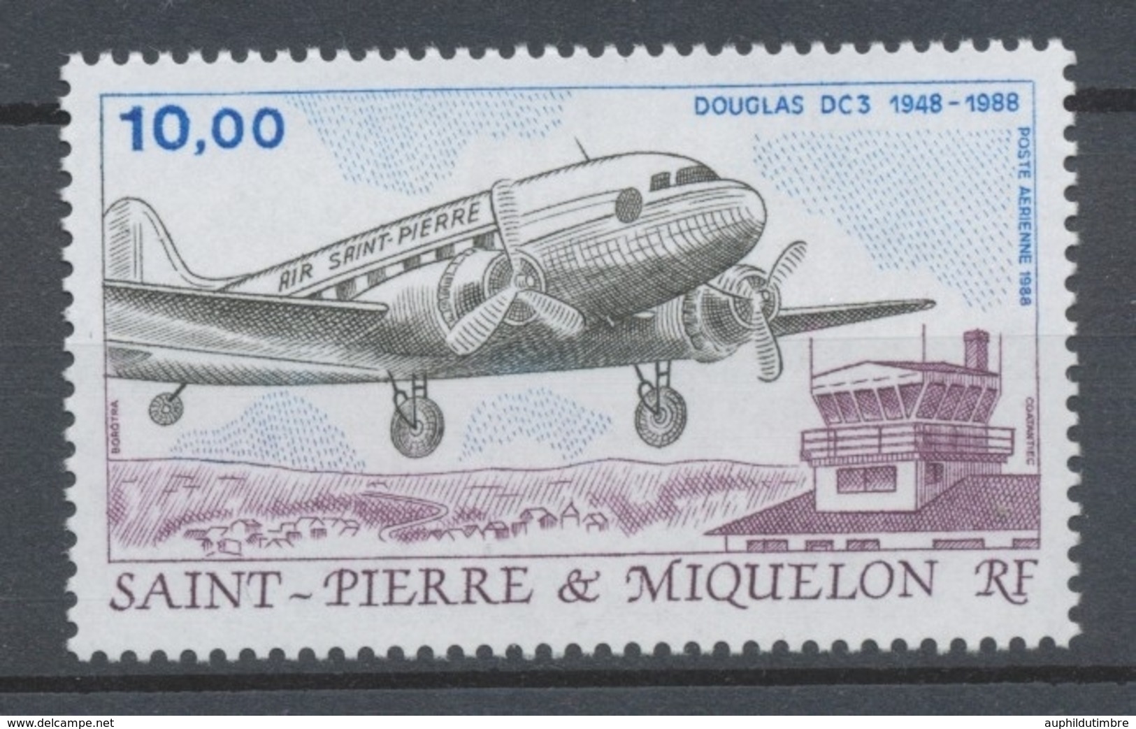 SPM  N°67 Transports Aériens 10f Douglas DC3 Air St-Pierre ZC67 - Nuevos