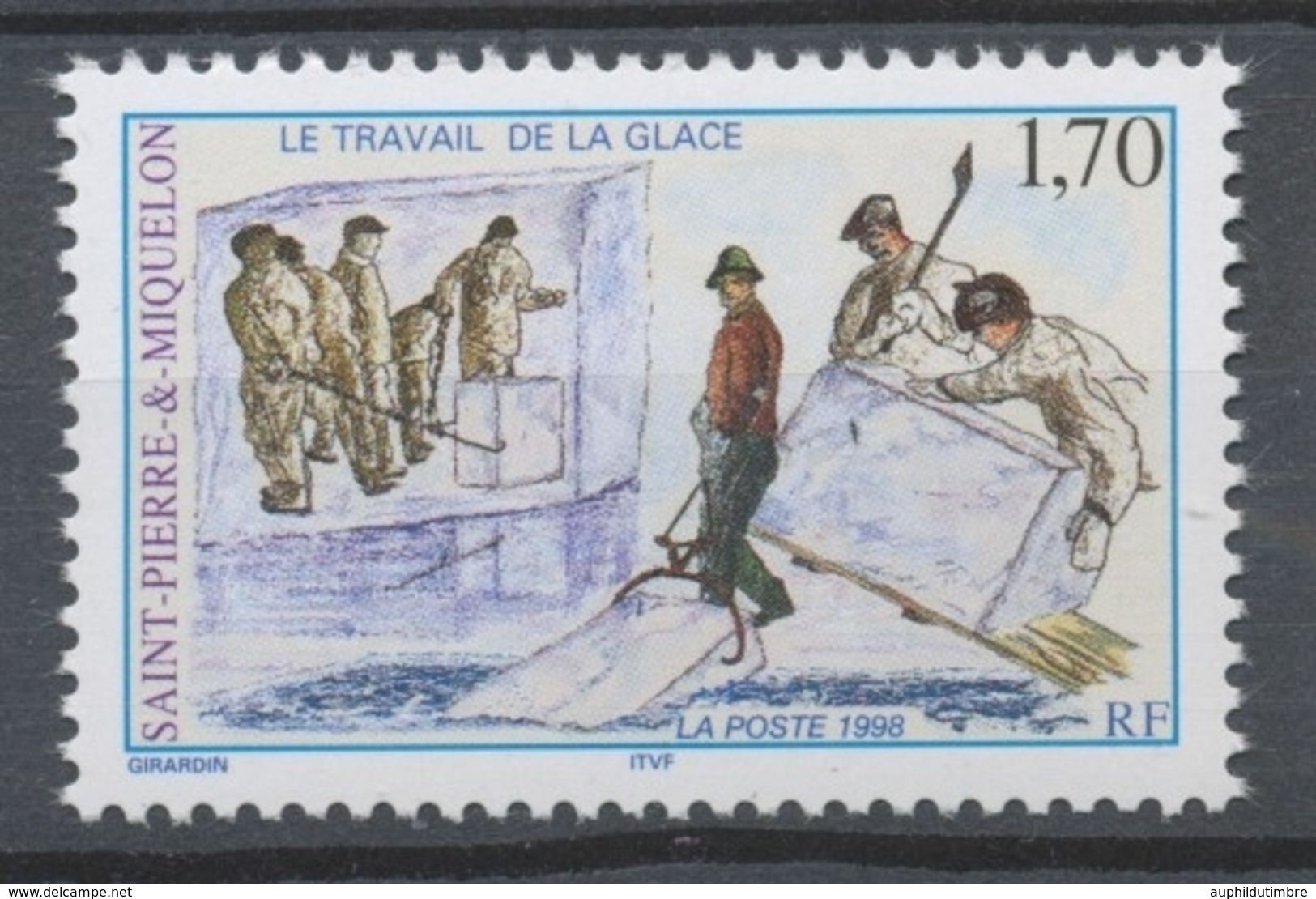 SPM  N°672 Le Travail De La Glace 1f70 Transport Des Blocs De Glace ZC672 - Unused Stamps