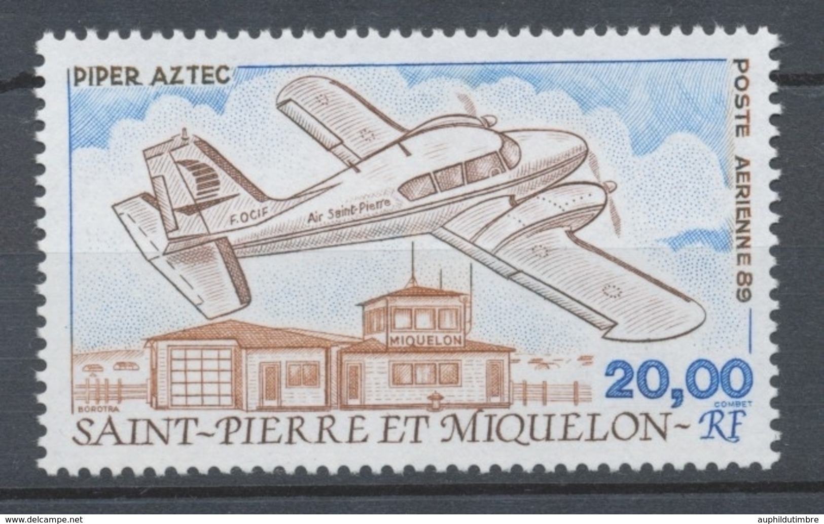 SPM  N°68 Avion D'Air St-Pierre En Vol Piper Atec 20f ZC68 - Unused Stamps