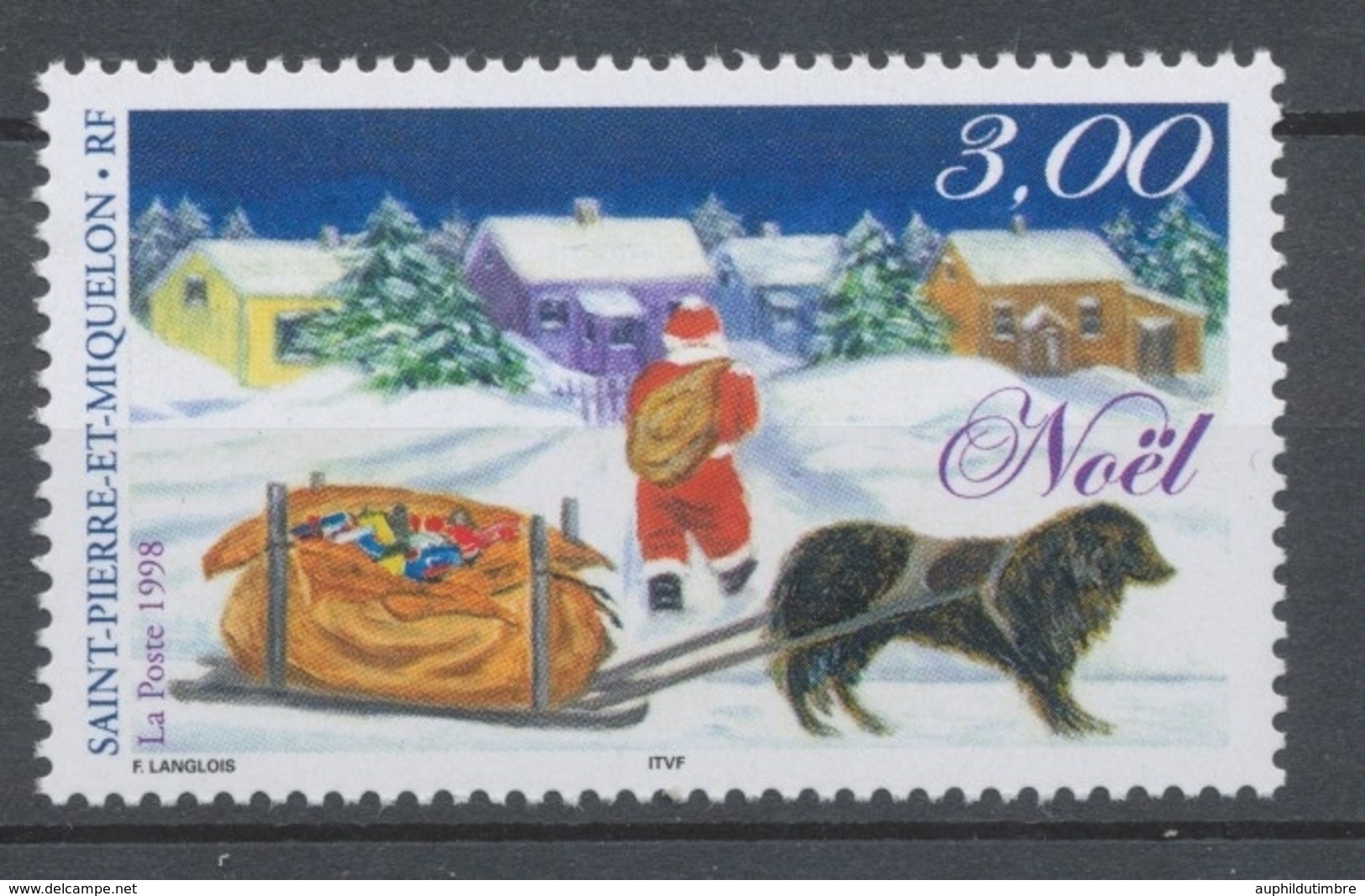 SPM  N°685 Noël 3f Le Traîneau Du Père Noël ZC685 - Unused Stamps