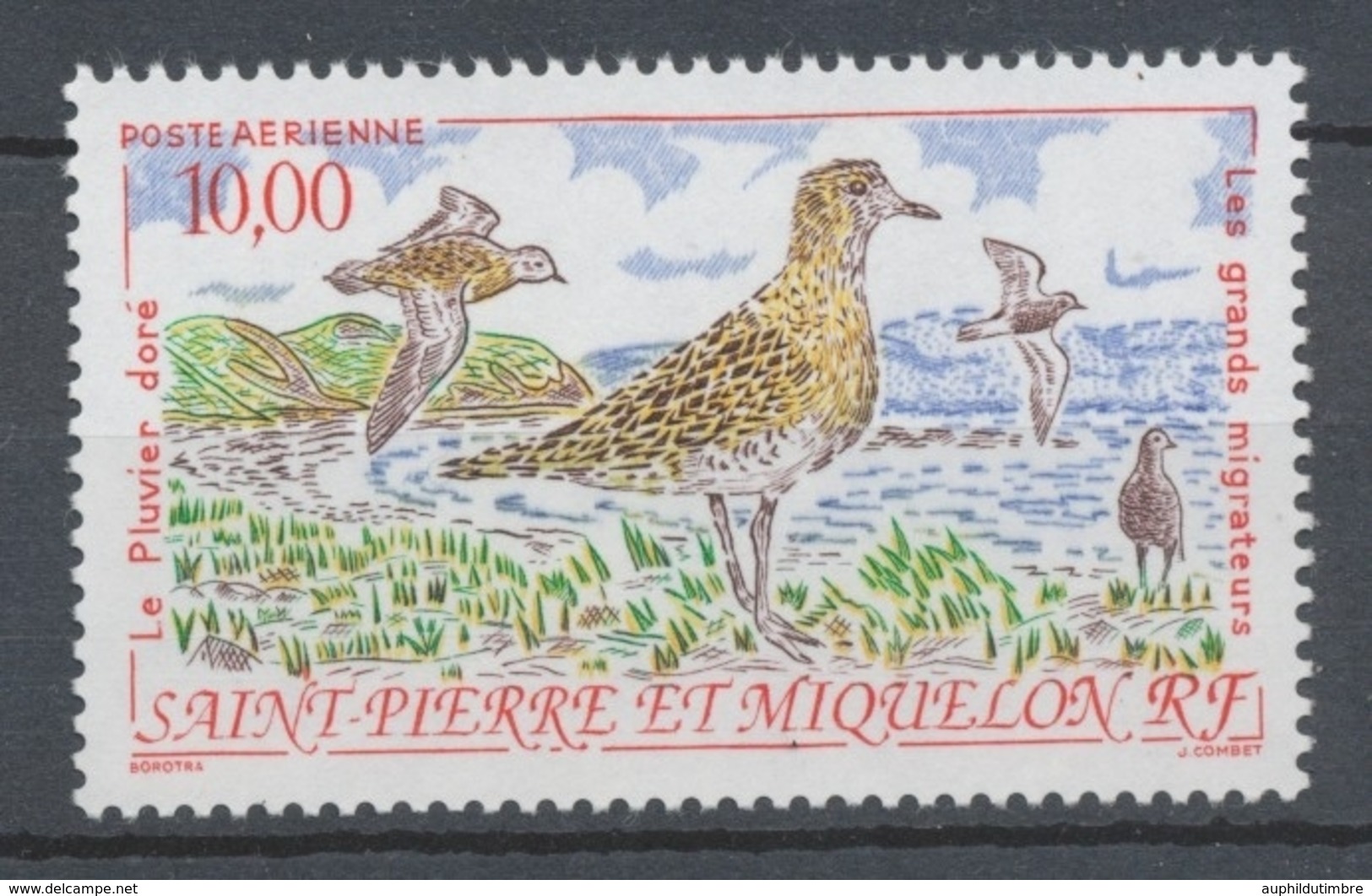 SPM  N°73 Oiseaux Les Grands Migrateurs 10f Le Pluvier Doré ZC73 - Ungebraucht