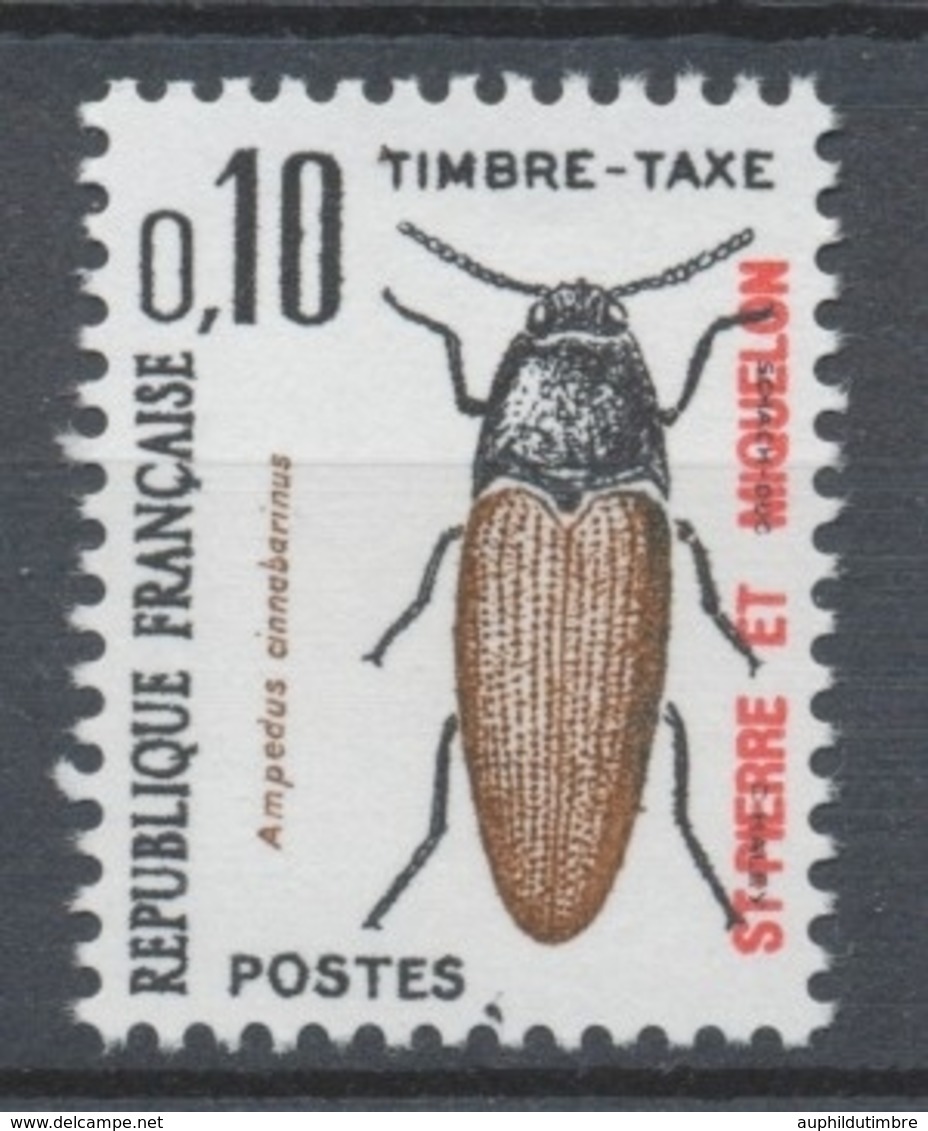 SPM  N°82 Timbres-taxe   10c. Noir Et Brun-rouge Foncé ZC82 - Strafport