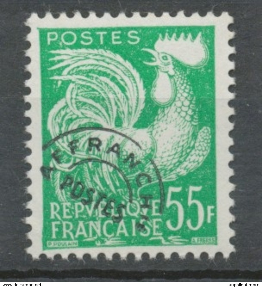 Préoblitérés N°118 Typographie - 55 F. Vert-jaune ZP118 - 1953-1960