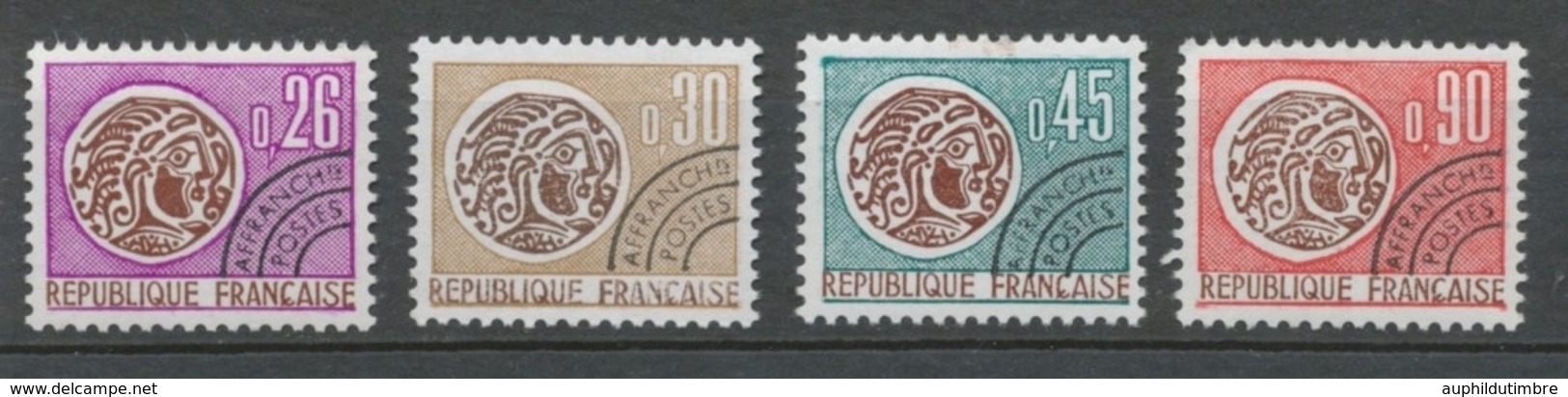 Préoblitérés N°130-133 Série Monnaie Gauloise 1971 ZP130A - 1964-1988