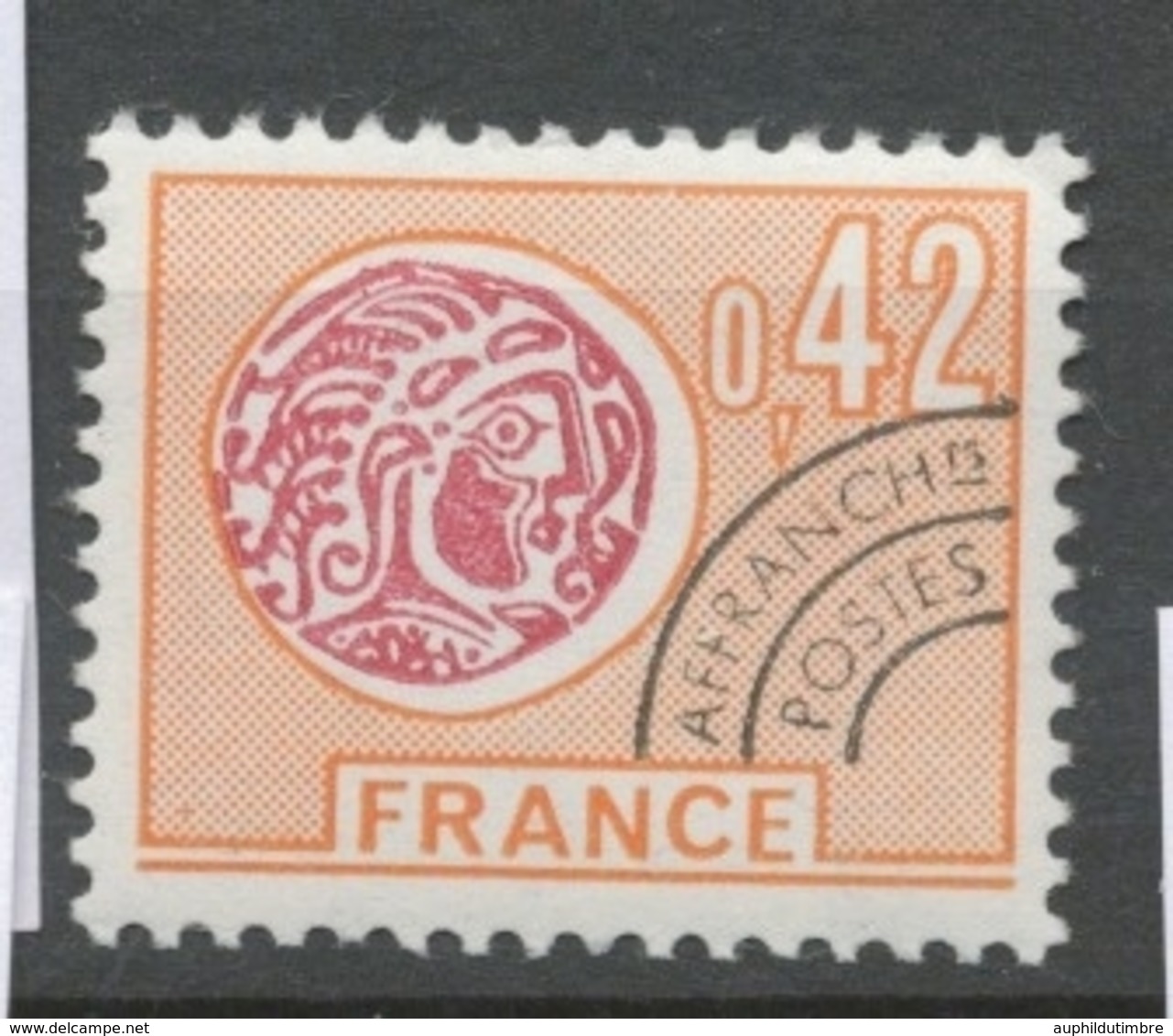 Préos N°134 Monnaie Gauloise.  42c. Orange Et Carmin ZP134 - 1964-1988