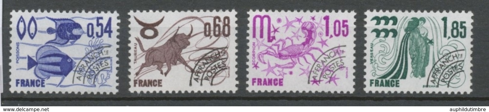 Préoblitérés N°146-149 Série Signes Du Zodiaque 1977 ZP146A - 1964-1988