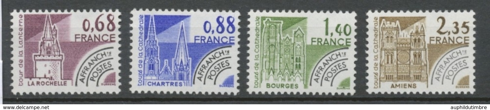 Préoblitérés N°162-165 Série Monuments Historiques 1979 ZP162A - 1964-1988