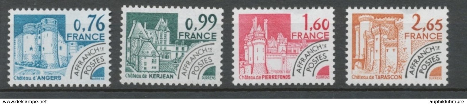 Préoblitérés N°166-169 Série Monuments Historiques 1980 ZP166A - 1964-1988