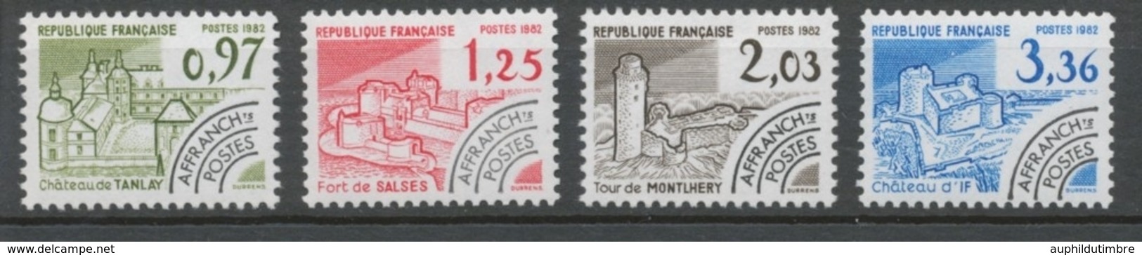 Préoblitérés N°174-177 Série Monuments Historiques 1982 ZP174A - 1964-1988