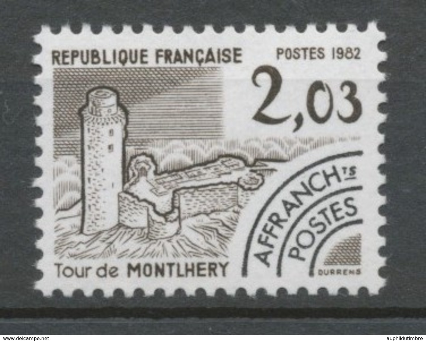 Préos N°176 Monuments Historiques. 2 F.03 Brun Foncé ZP176 - 1964-1988