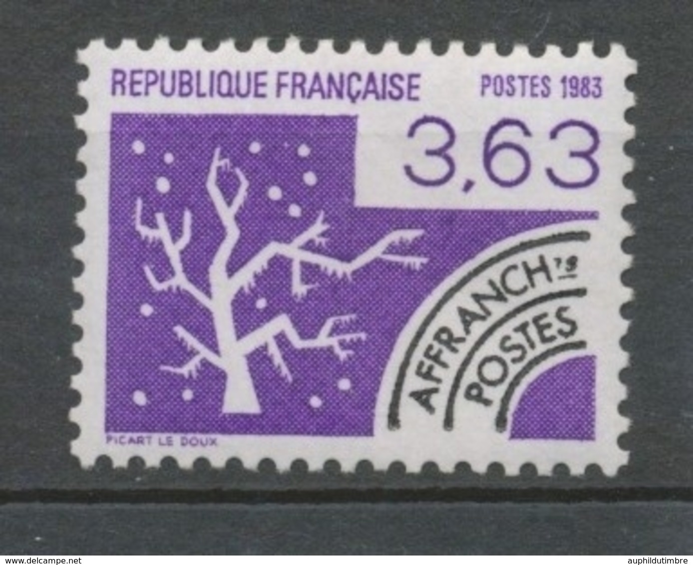 Préoblitérés N°181  Les Quatre Saisons. 3 F. 63 Violet ZP181 - 1964-1988