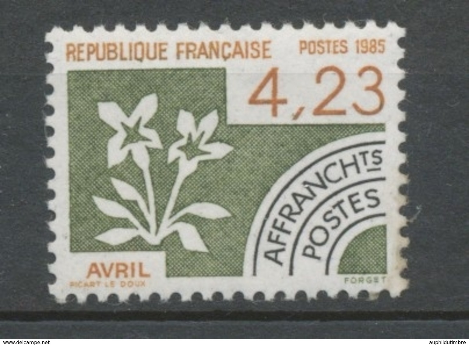 Préos N°189 Les Mois De L'année 4 F 23 Brun-jaune, Olive ZP189 - 1964-1988