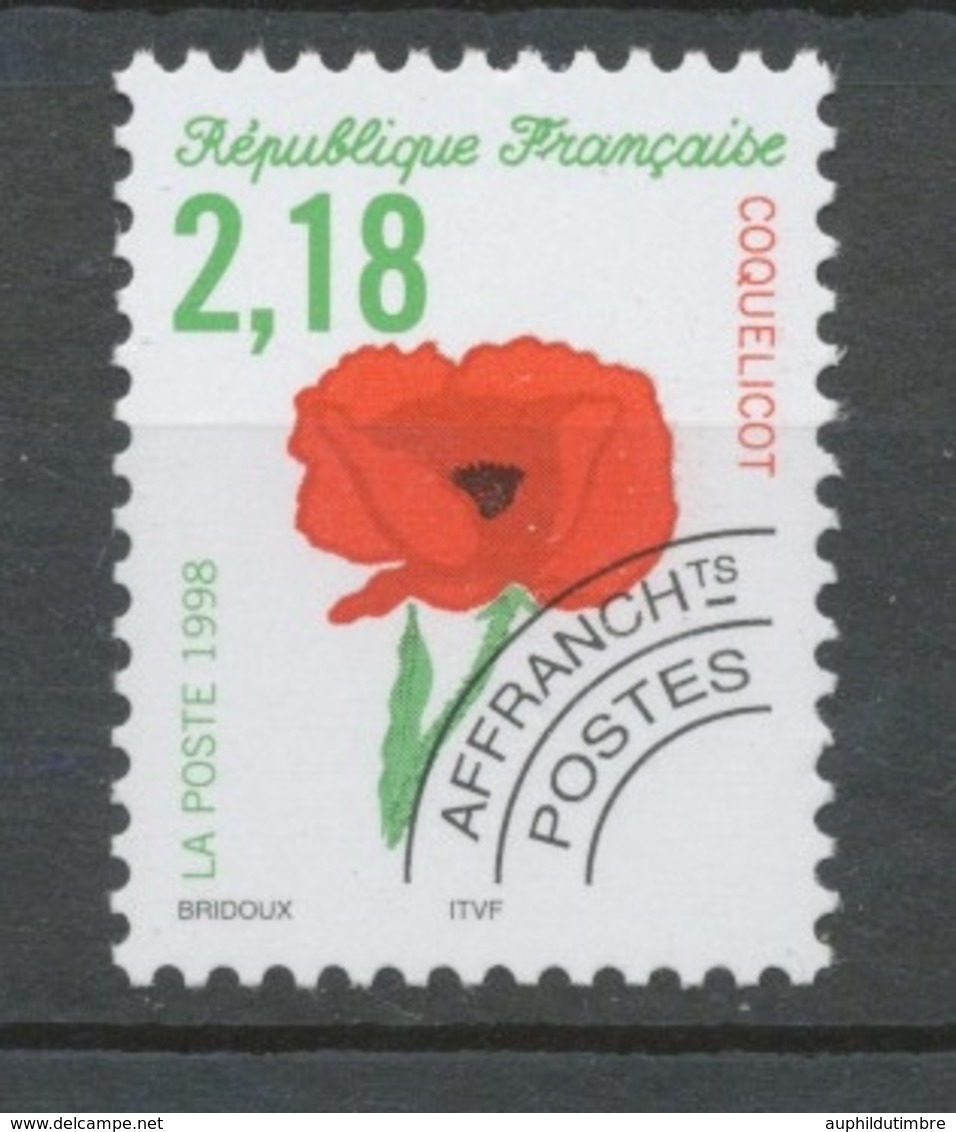 Préos N°241 Fleurs Sauvages 2 F 18 Multicolore Coquelicot ZP241 - 1989-2008