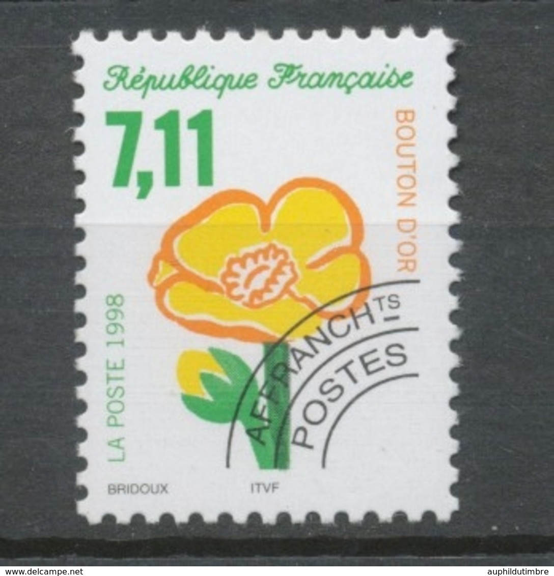 Préos N°243 Fleurs Sauvages 7 F 11 Multicolore Bouton D'or ZP243 - 1989-2008