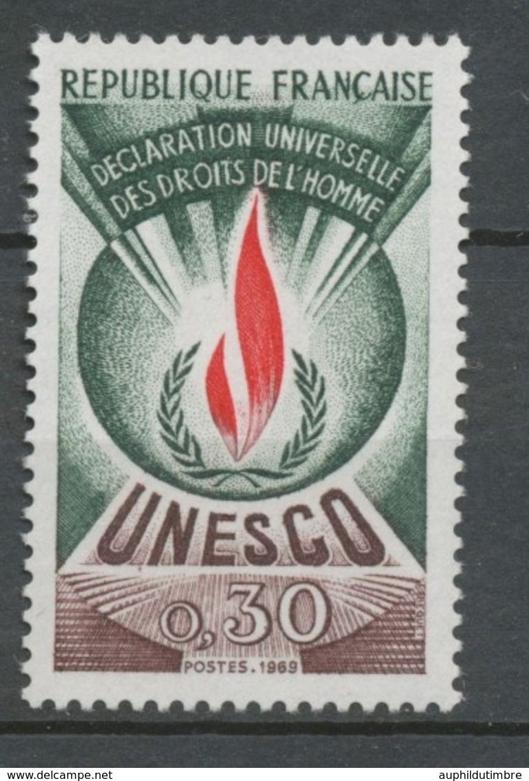 Service N°39 UNESCO 30 C. Vert Foncé, Rouge Et Brun ZS39 - Ungebraucht