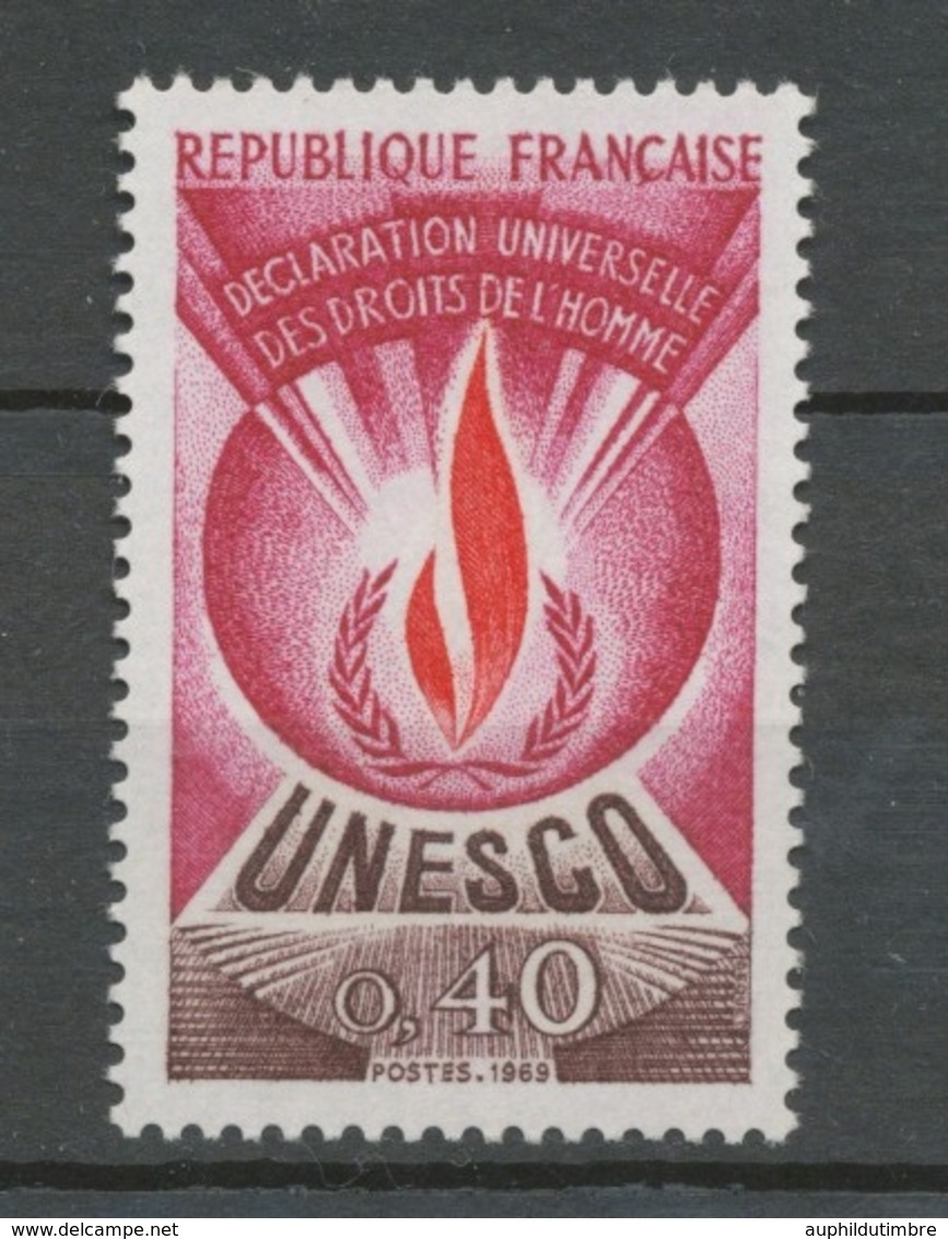 Service N°40 UNESCO 40 C. Carmin, Rouge Et Brun ZS40 - Ungebraucht