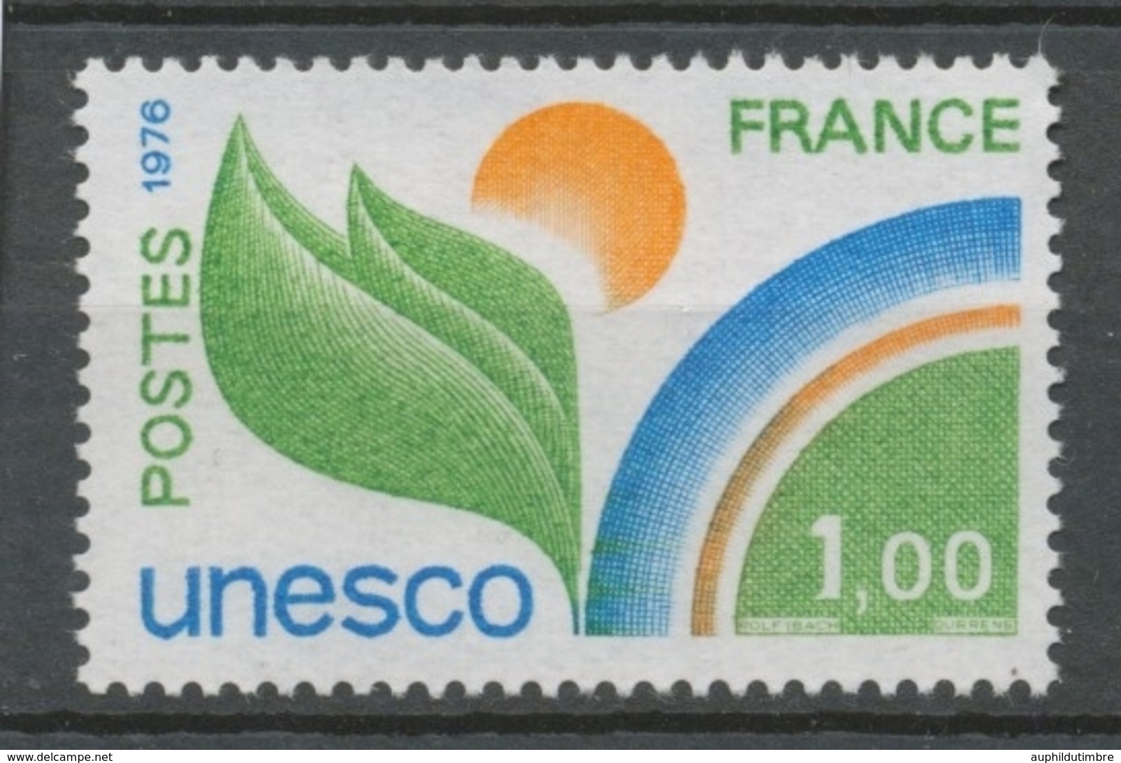 Service N°51 UNESCO 1 F. Vert-jaune, Bleu Et Orange ZS51 - Ungebraucht