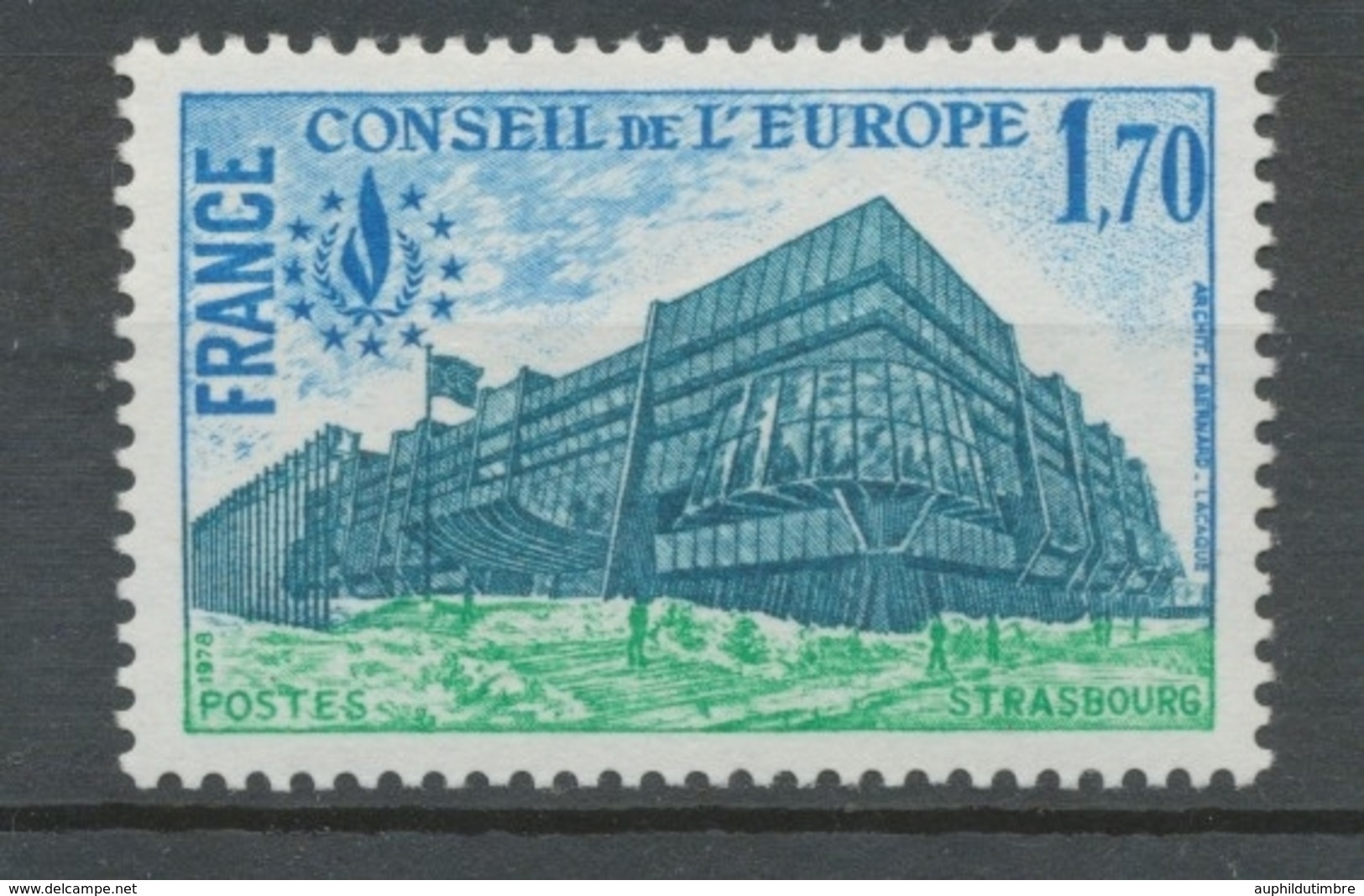 Service N°59 25e Anniversaire Convention Européenne 1f 70 ZS59 - Mint/Hinged