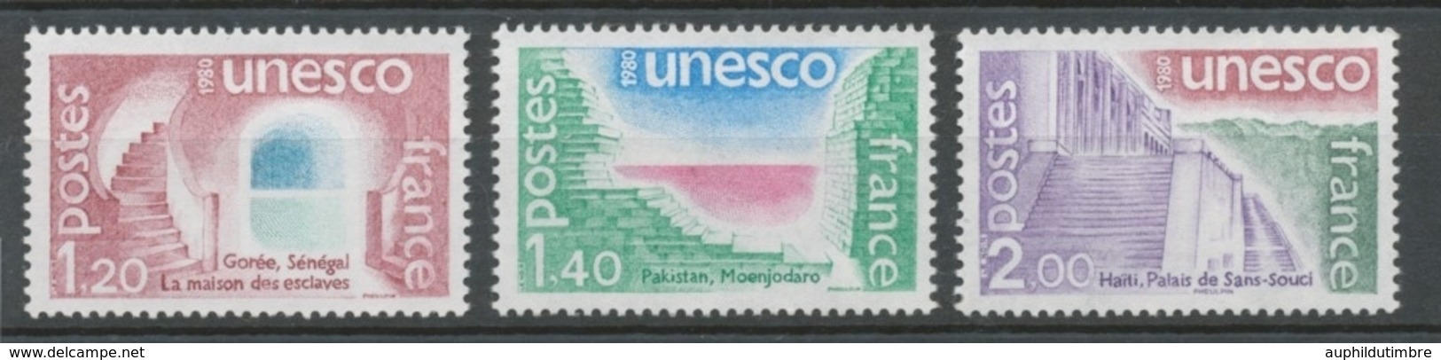 Service N°60-62 Série UNESCO.  3 Valeurs ZS60A - Mint/Hinged