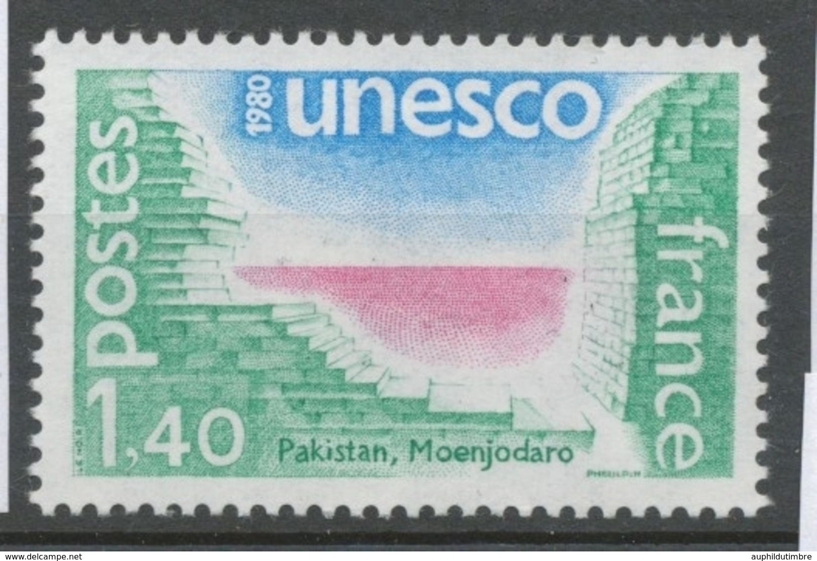 Service N°61 UNESCO Site De Moenjodaro - Pakistan 1f40 ZS61 - Ongebruikt