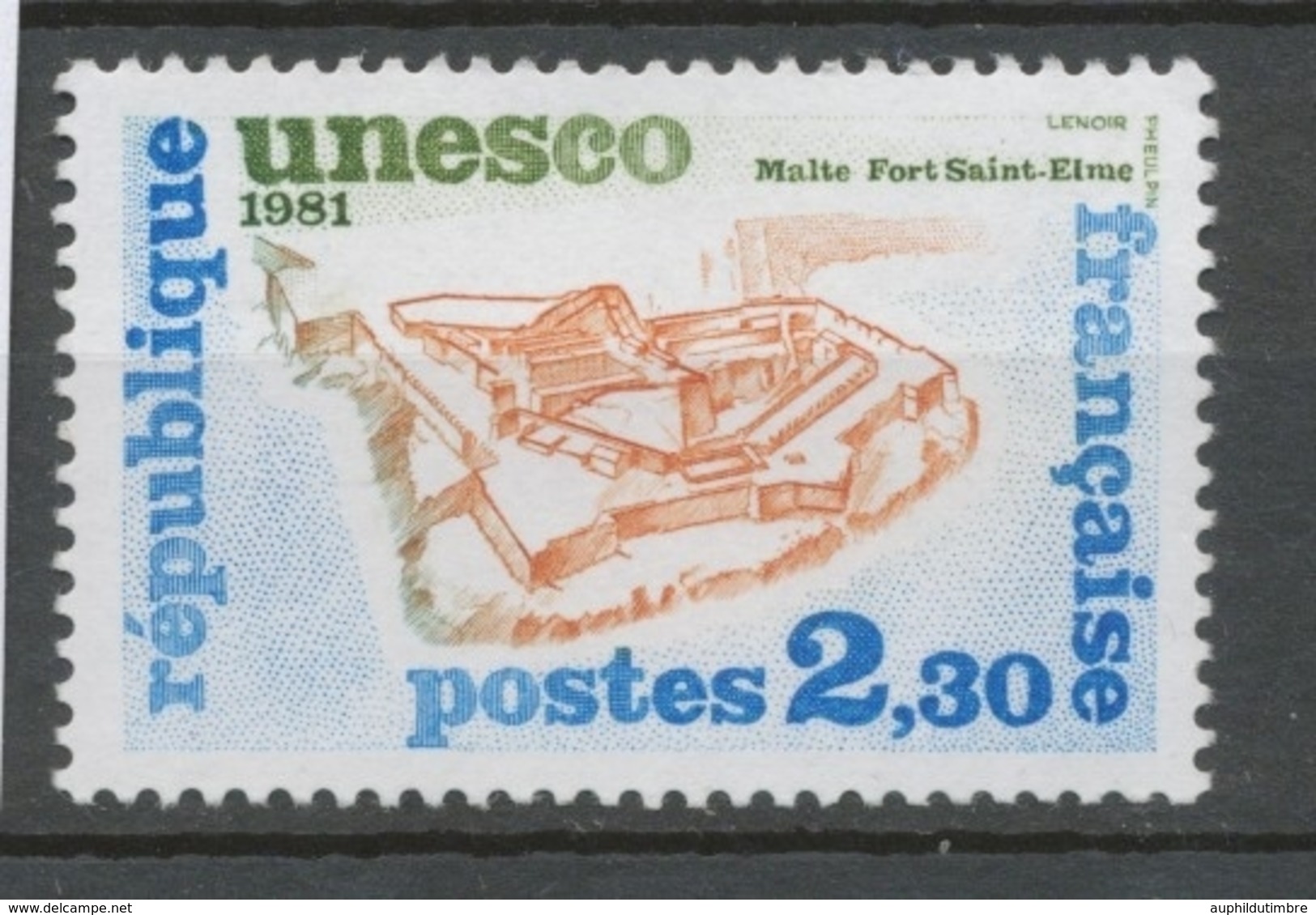 Service N°70 UNESCO Fort Saint-Elme - Malte 2f 30 ZS70 - Ungebraucht