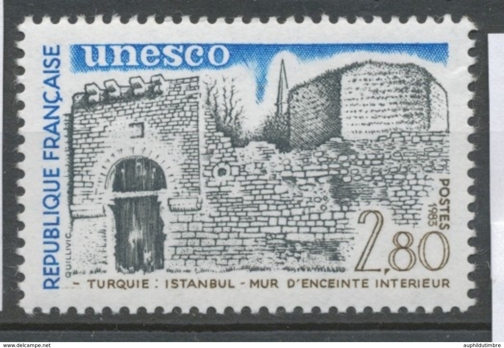 Service N°76 UNESCO Mur D'enceinte Istanbul - Turquie 2f80 ZS76 - Mint/Hinged