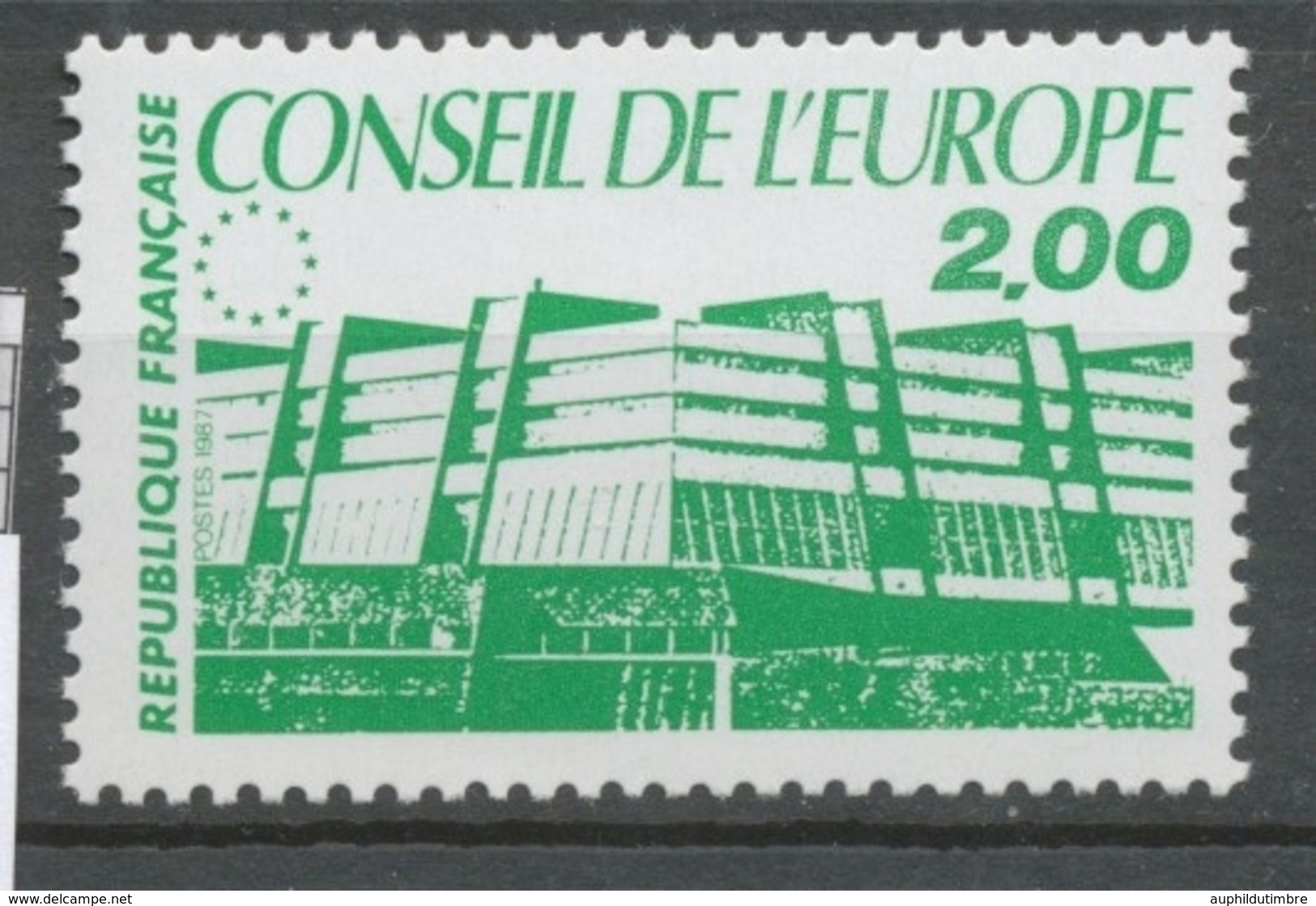 Service N°96 Conseil De L' Europe. 2f. Vert ZS96 - Ungebraucht