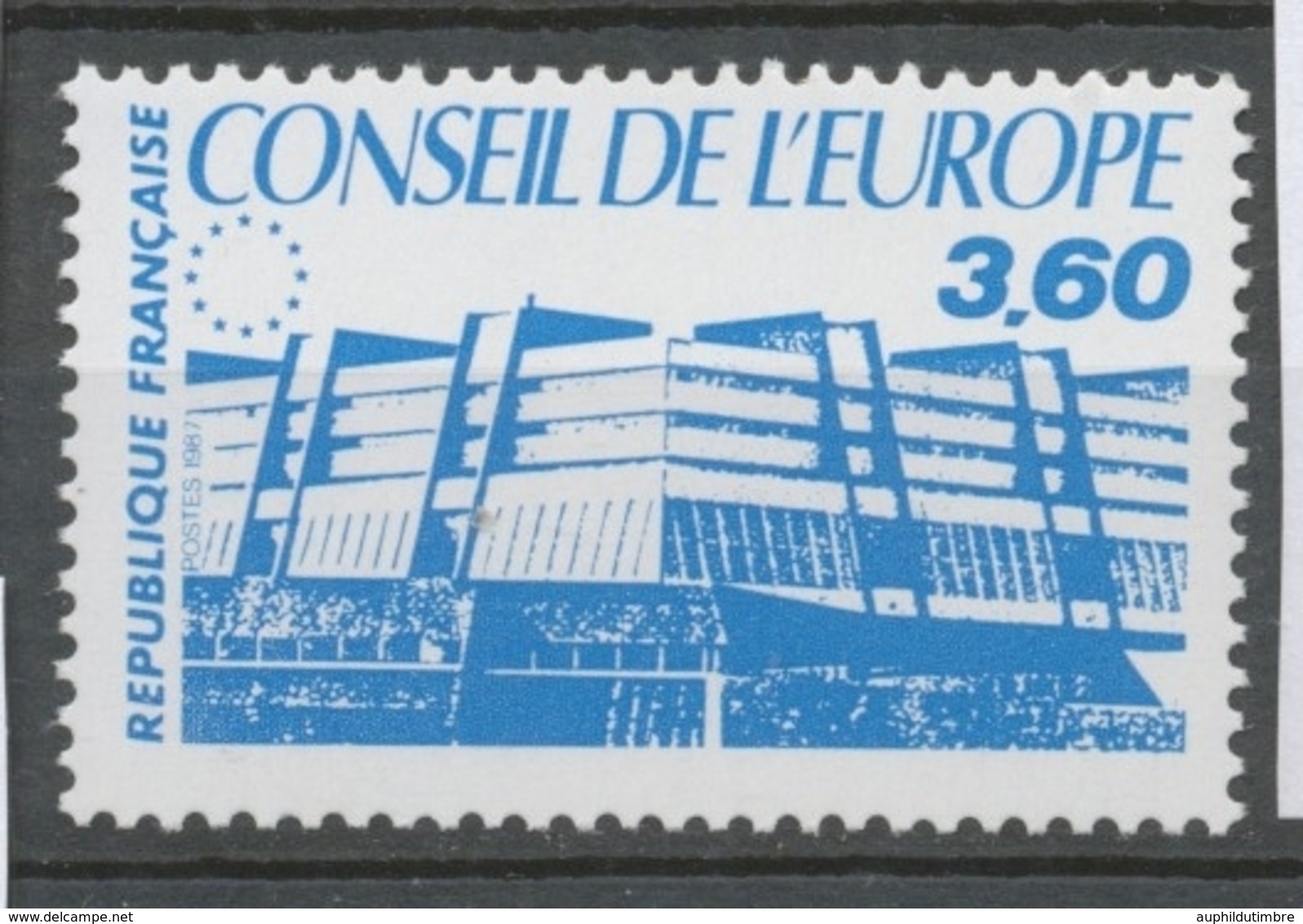 Service N°97 Conseil De L' Europe. 3f.60 Bleu ZS97 - Ungebraucht