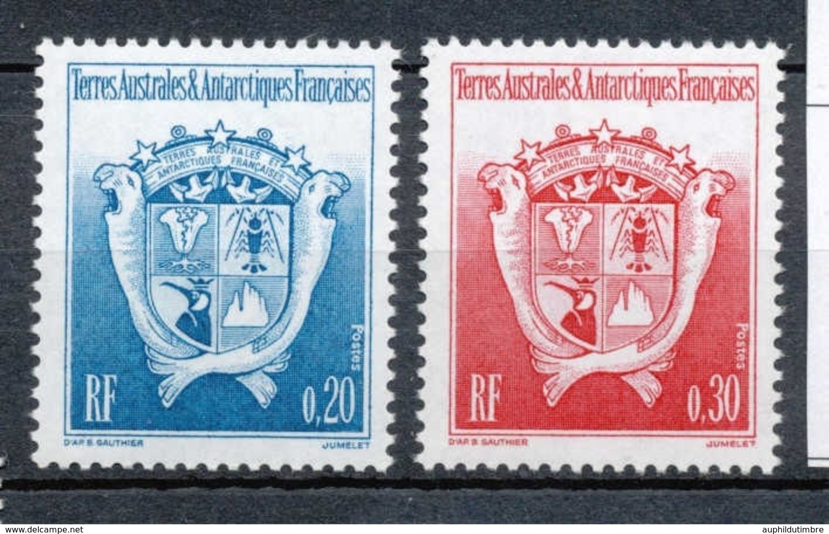 T.A.A.F 1993 N°171-172 Série Armoiries Du Territoire. Type L.  N** ZT103A - Nuovi