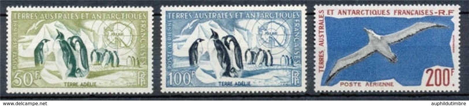 T.A.A.F Aérien 1956-59 N°2 à 4 Série Faune N** ZT131A - Posta Aerea