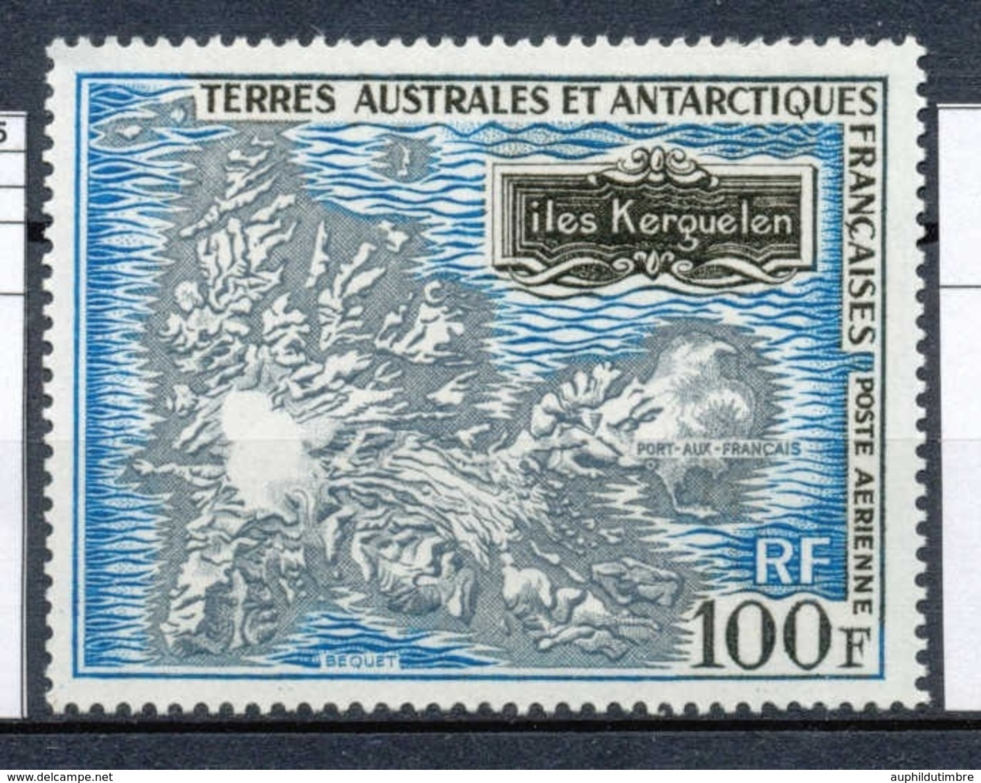 T.A.A.F Aérien 1970 N°20 Carte Des îles Kerguelen  N** ZT145A - Luftpost