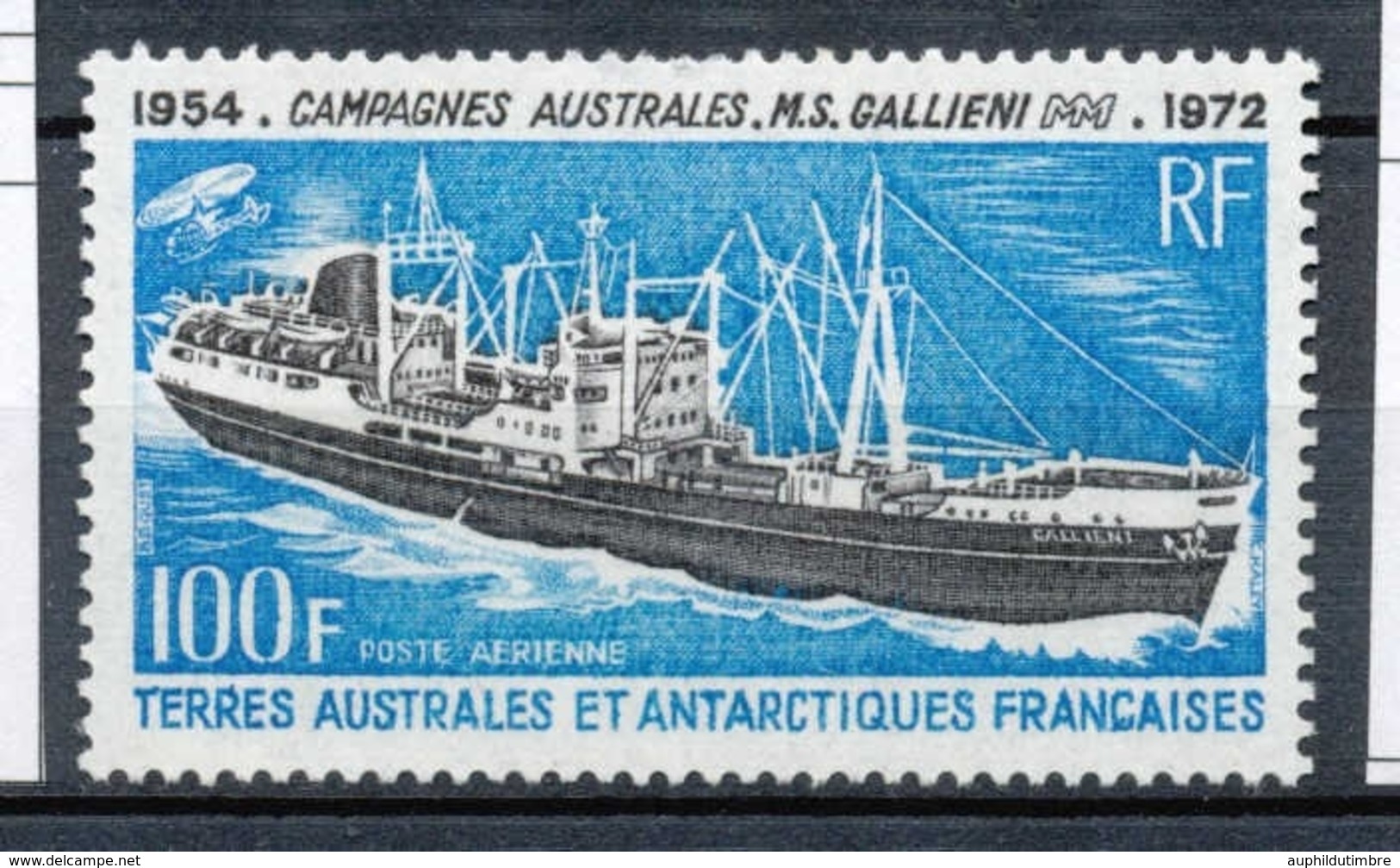 T.A.A.F Aérien 1973 N°29 Bateau Galliéni N** ZT153A - Airmail