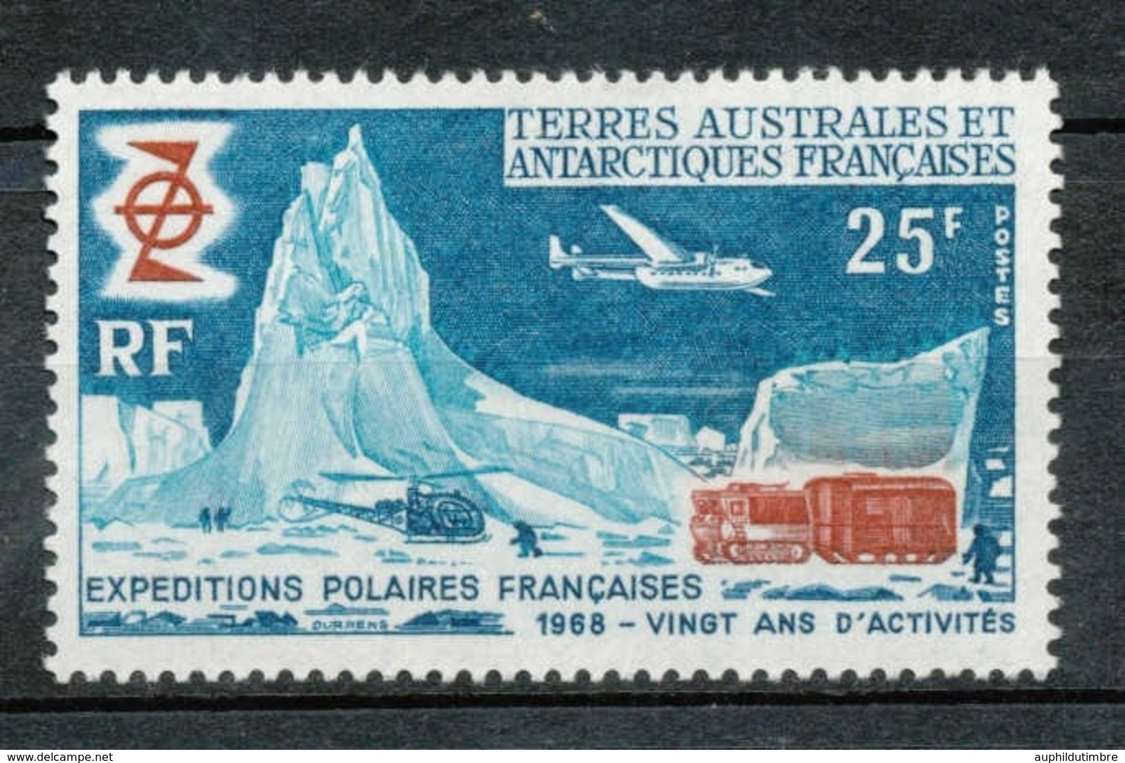 T.A.A.F 1969 N°31 20e Anniversaire Des Expéditions Polaires Françaises N** ZT16A - Unused Stamps