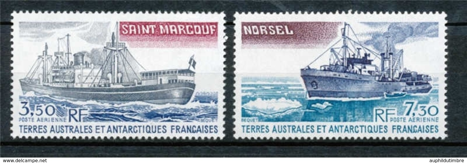 T.A.A.F Aérien 1980 N°63-64 Série Bateaux.  N** ZT175A - Airmail