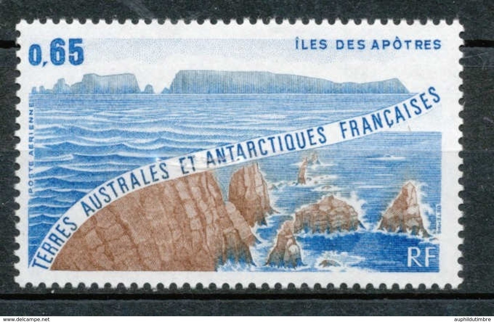 T.A.A.F Aérien 1982 N°73 Paysage (Crozet) N** ZT184A - Luftpost