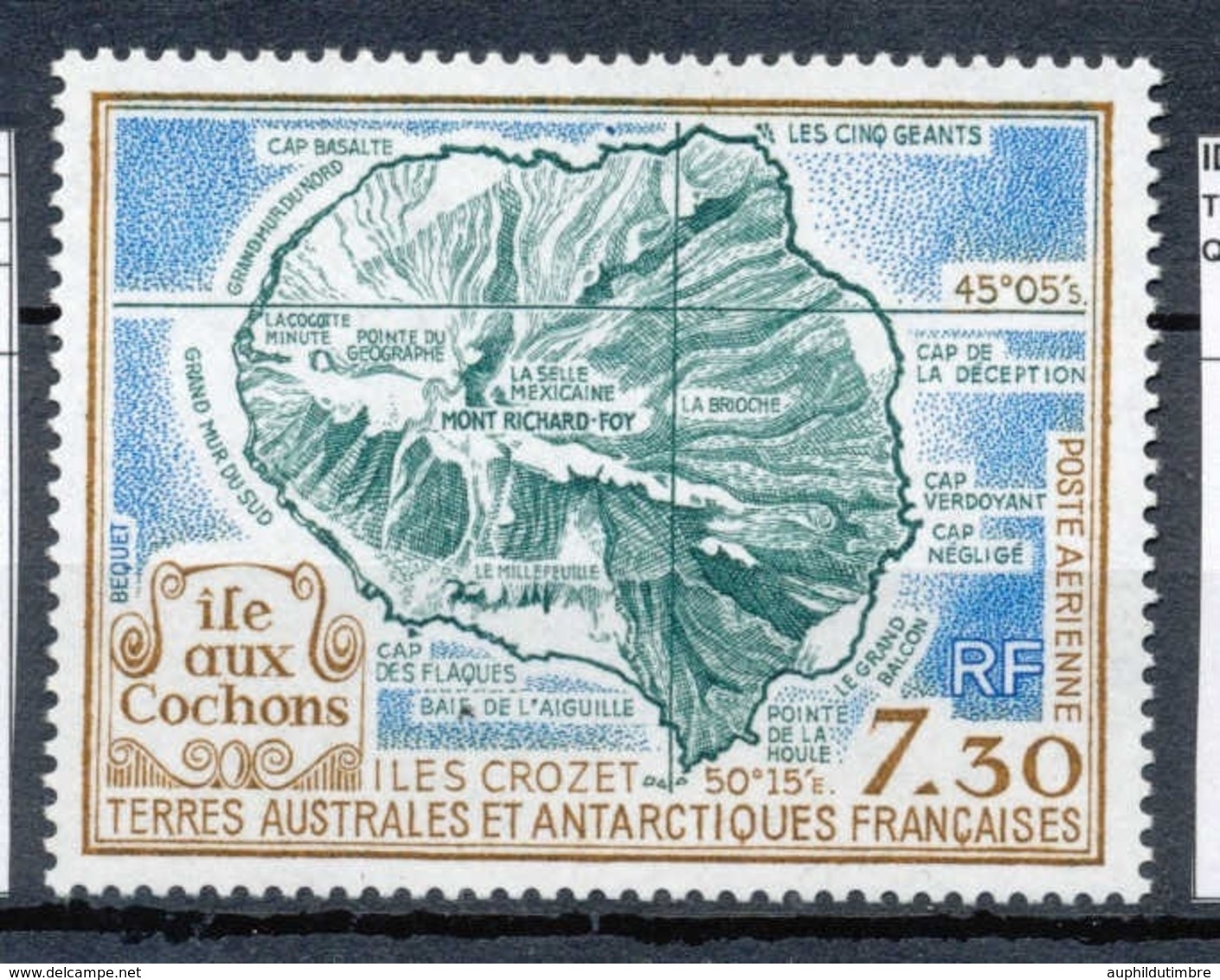 T.A.A.F Aérien 1990 N°110 L'Ile Aux Cochons N** ZT212A - Airmail