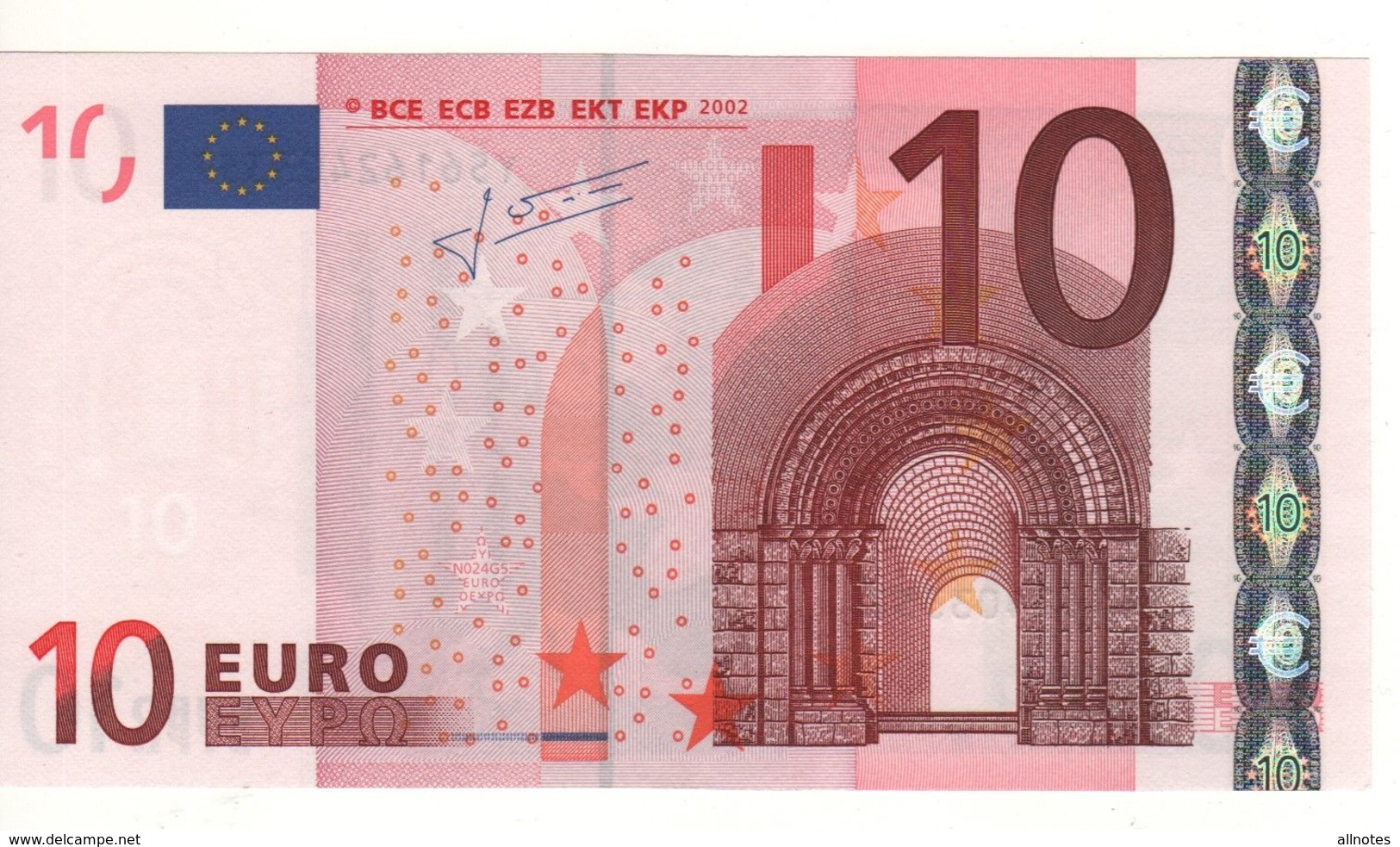 10 EURO  "Y"  Greece   Firma Trichet   N 024 G5  /  FDS - UNC - 10 Euro