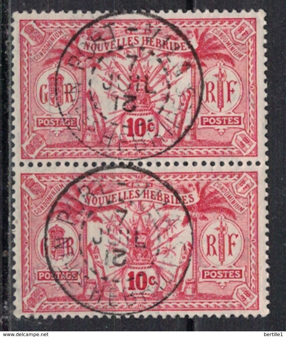 NOUVELLES HEBRIDES            N°  YVERT   28 X 2   OBLITERE       ( Ob   1/08 ) - Used Stamps