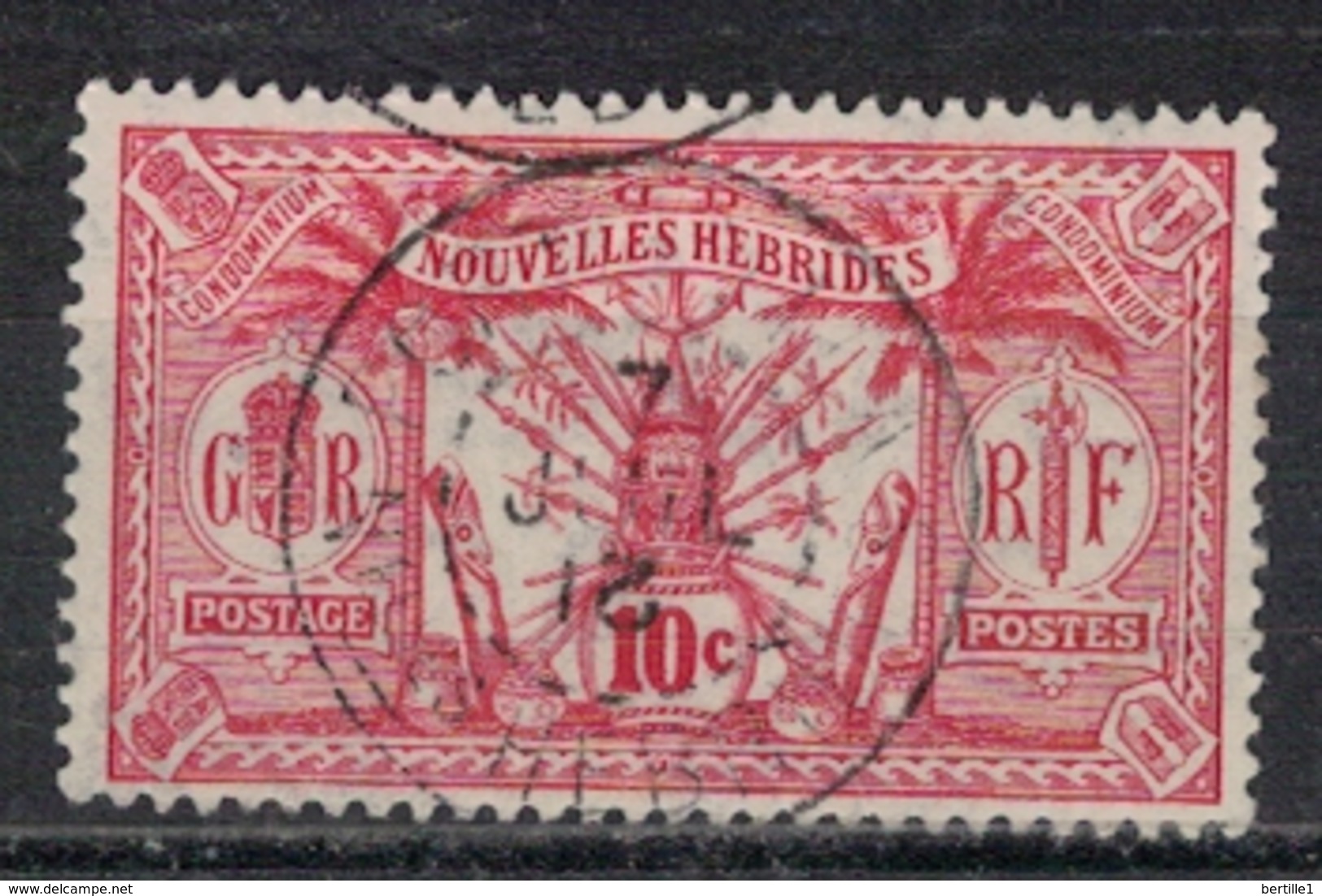 NOUVELLES HEBRIDES            N°  YVERT   28       OBLITERE       ( Ob   1/10 ) - Used Stamps