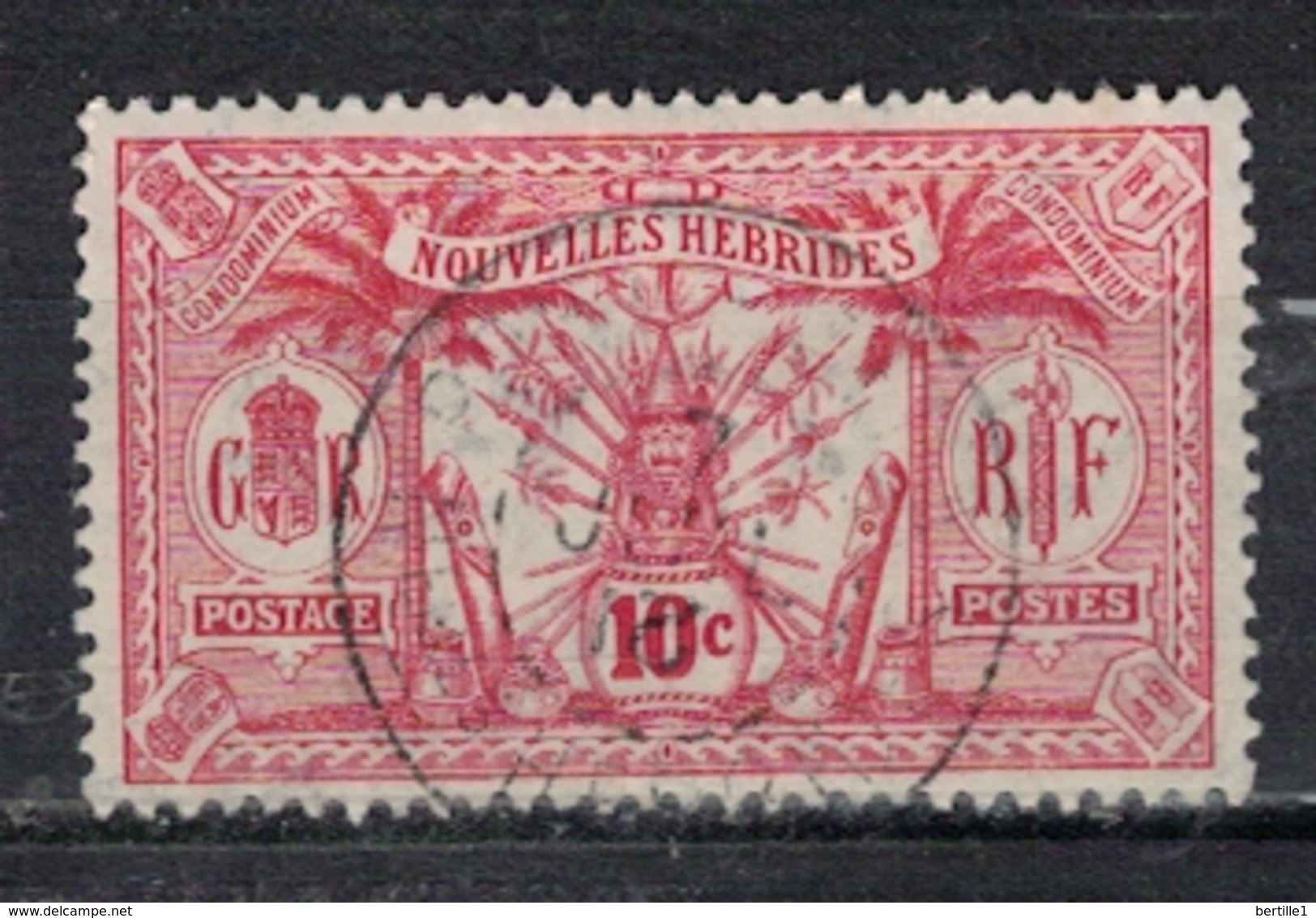 NOUVELLES HEBRIDES            N°  YVERT   28   ( 3 )     OBLITERE       ( Ob   1/11 ) - Used Stamps