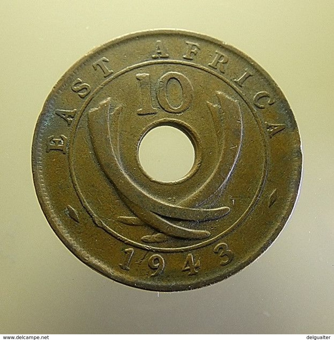 East Africa 10 Cents 1943 - British Colony