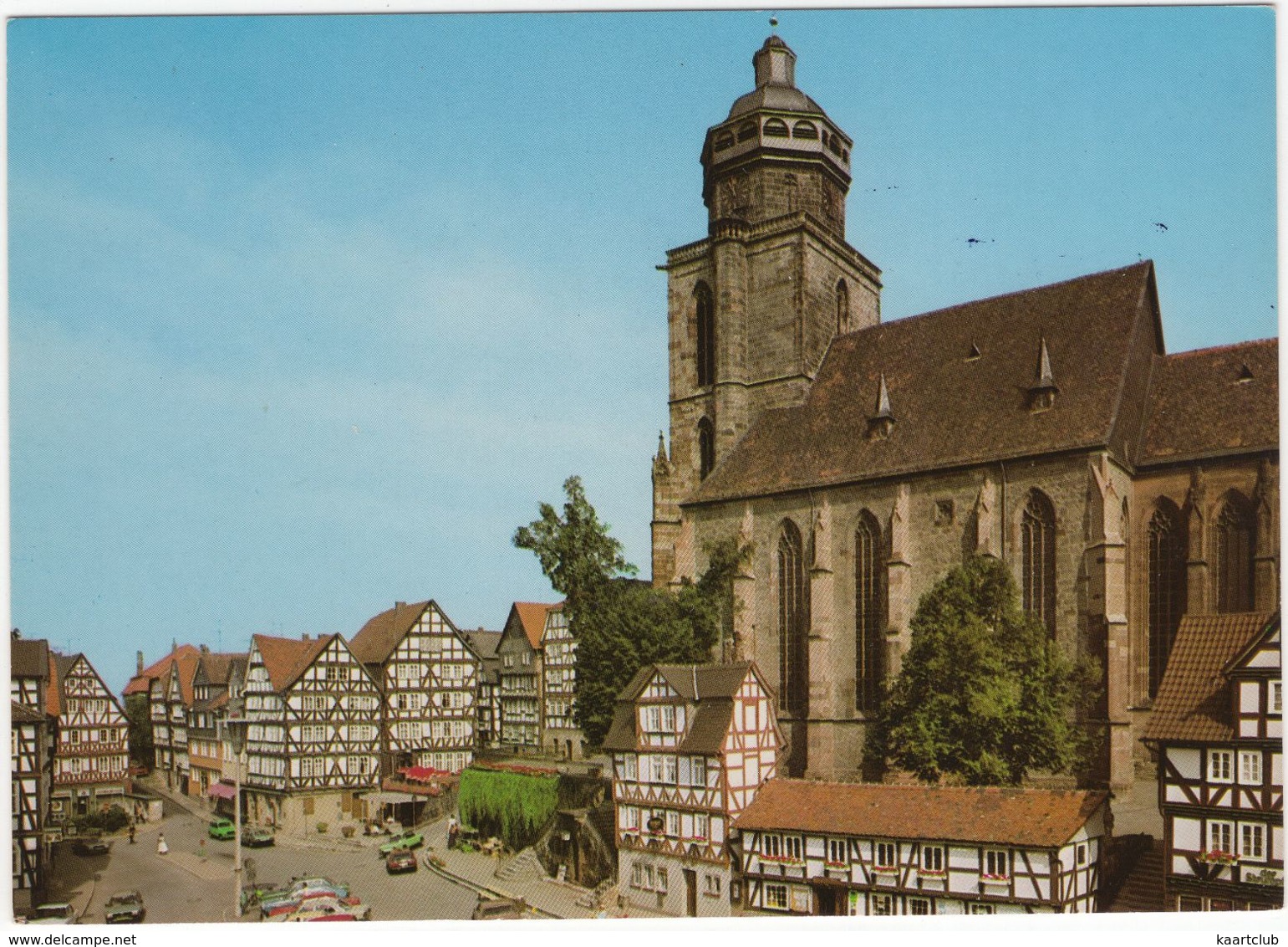 Homberg / Efze (Bez. Kassel) - Marktplatz U. Marienkirche - Homberg