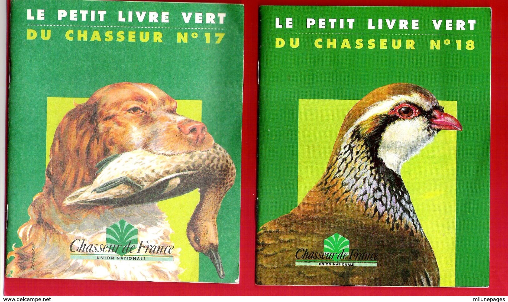 Lot 2 Revues LE Petit Livre Vert Du Chasseur N°17 Les Chiens D'Arrêt Et 18 La Perdrix - Caccia & Pesca