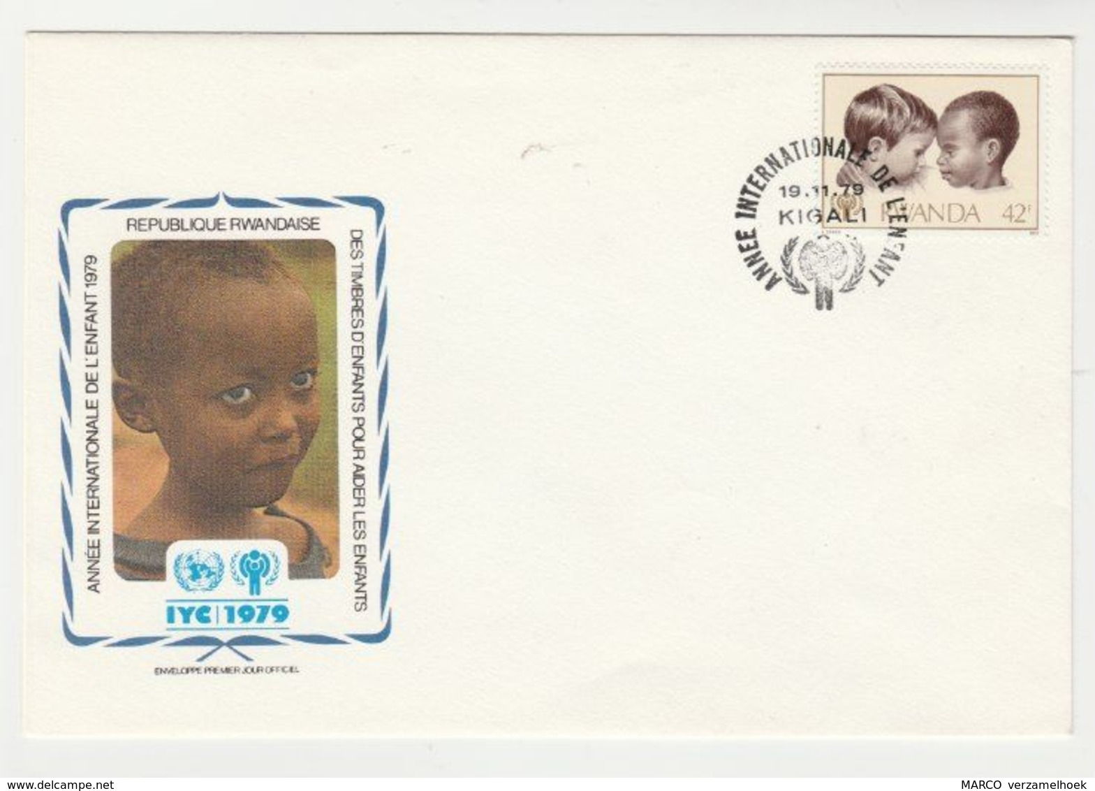 FDC Enveloppe Premier Jour Official Republique Rwandaise-rwanda IYC 1979 - 1970-1979